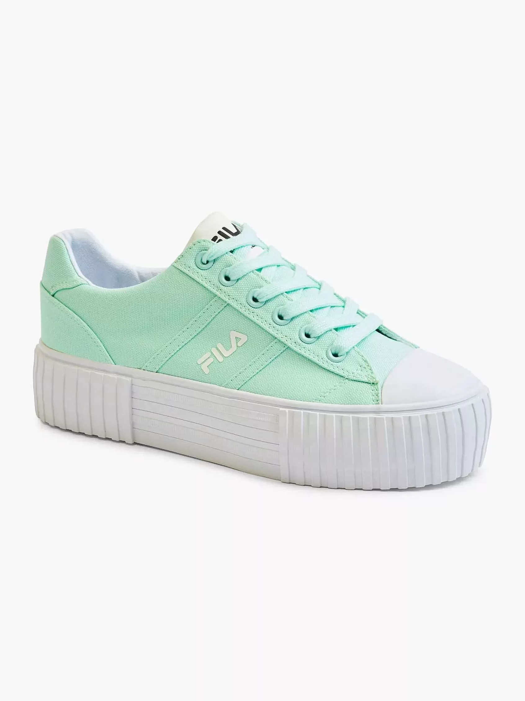 Dames FILA Sneakers-Mintkleurige Canvas Sneaker Platform