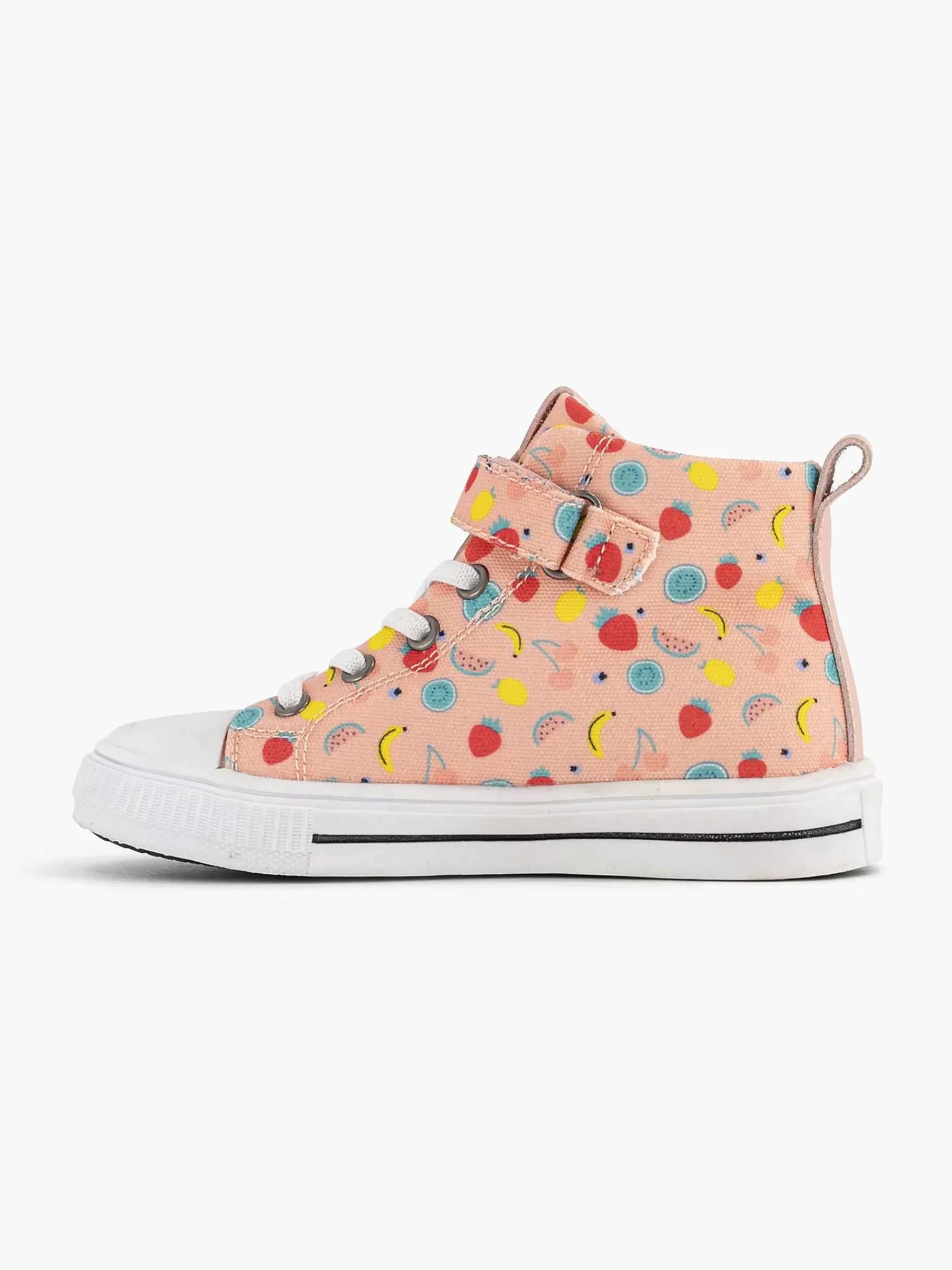 Kinderen Graceland Jongensschoenen-Roze Hoge Canvas Sneaker Fruit