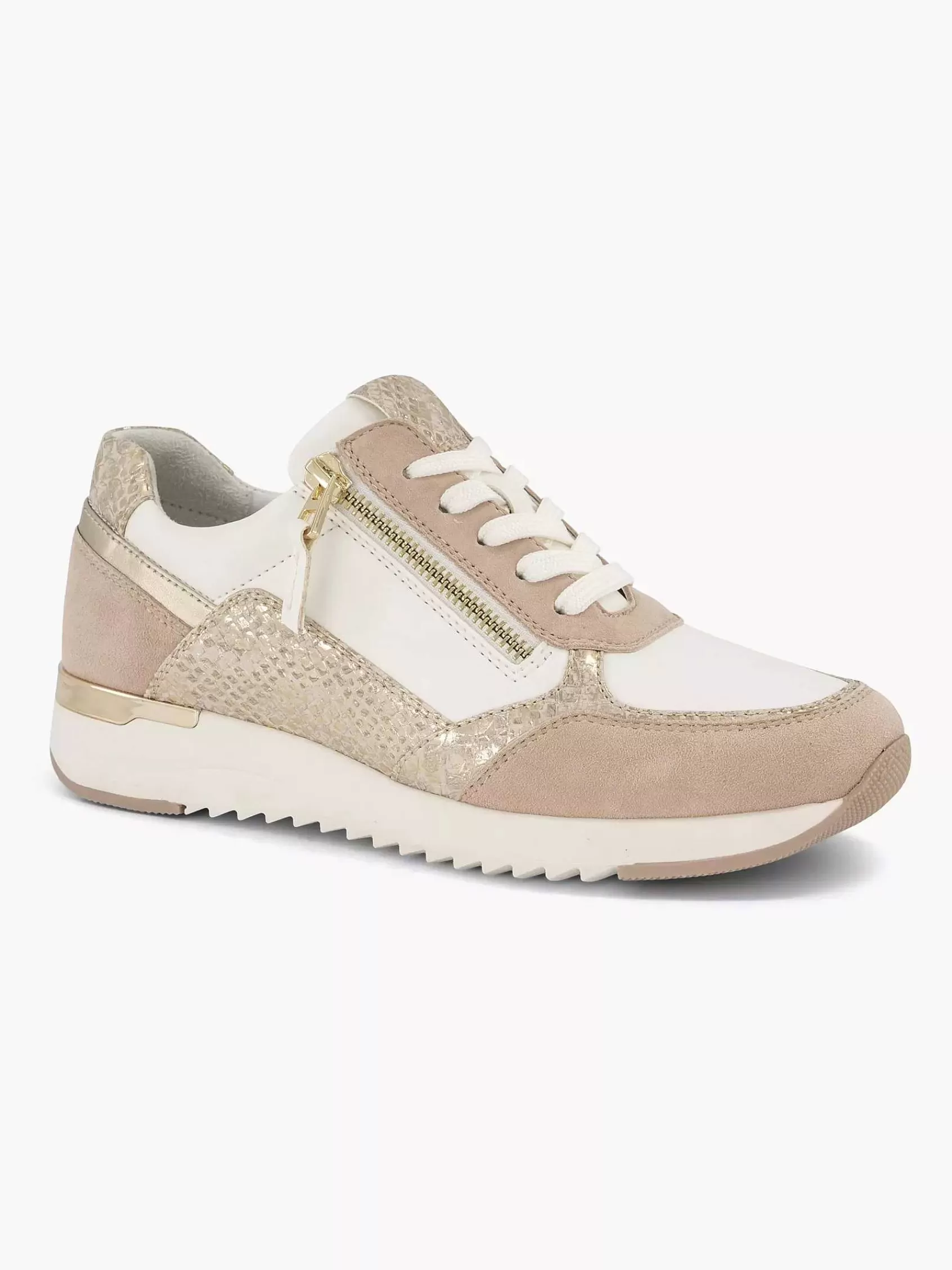 Dames Medicus Comfort Schoenen-Roze Leren Sneaker