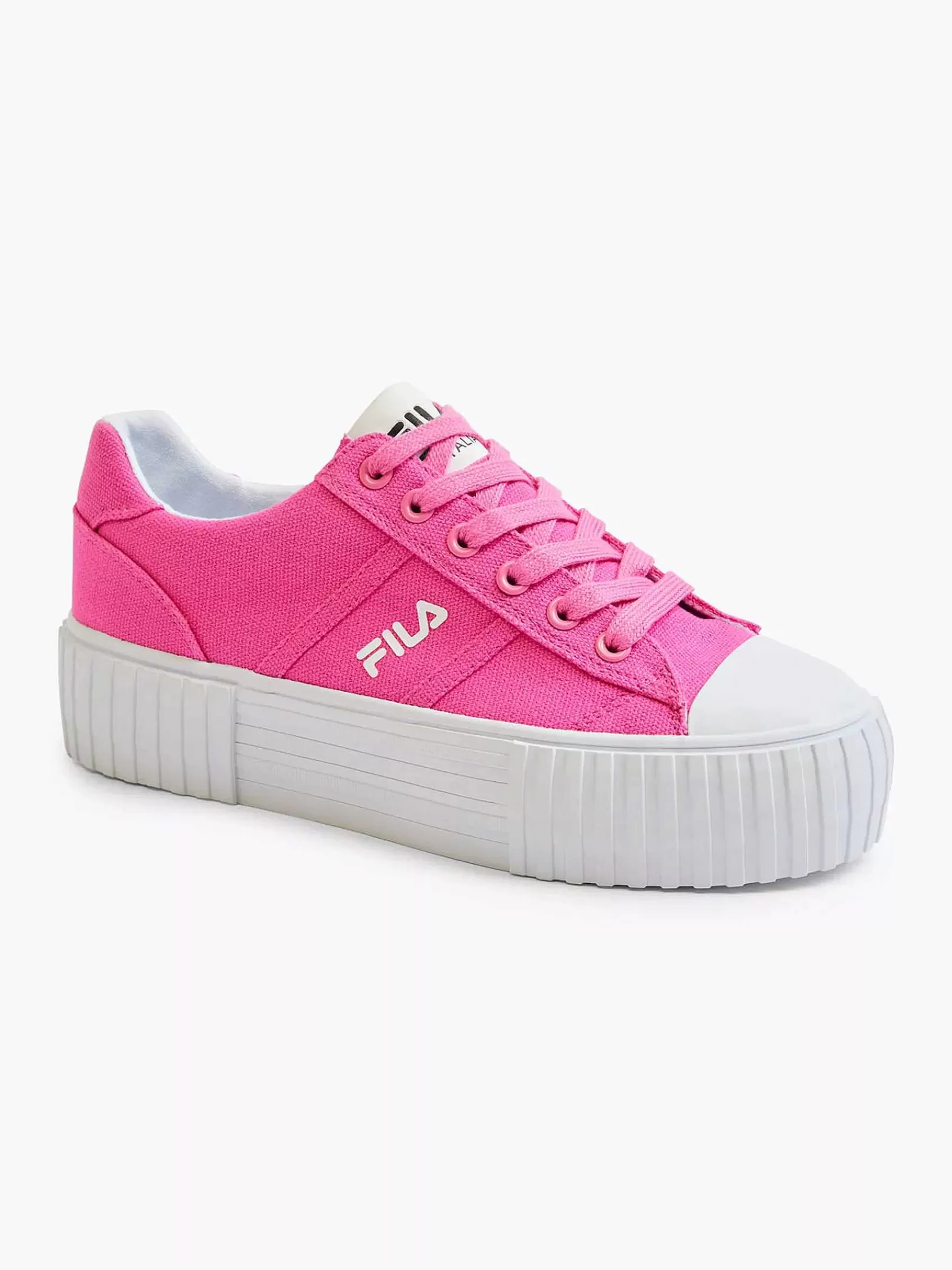 Dames FILA Sneakers-Roze Platform Canvas Sneaker