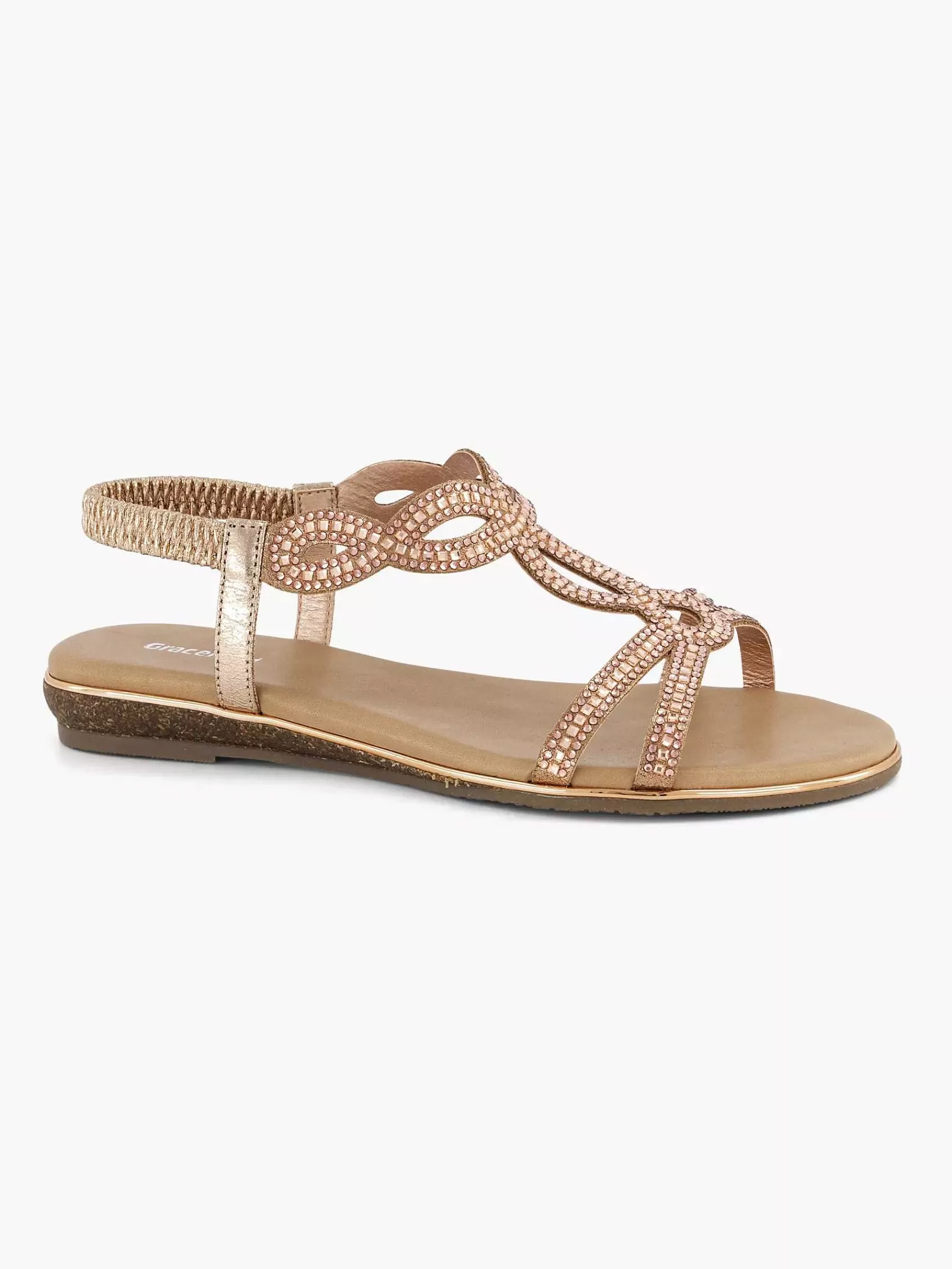 Dames Graceland Sandalen-Roze Sandaal