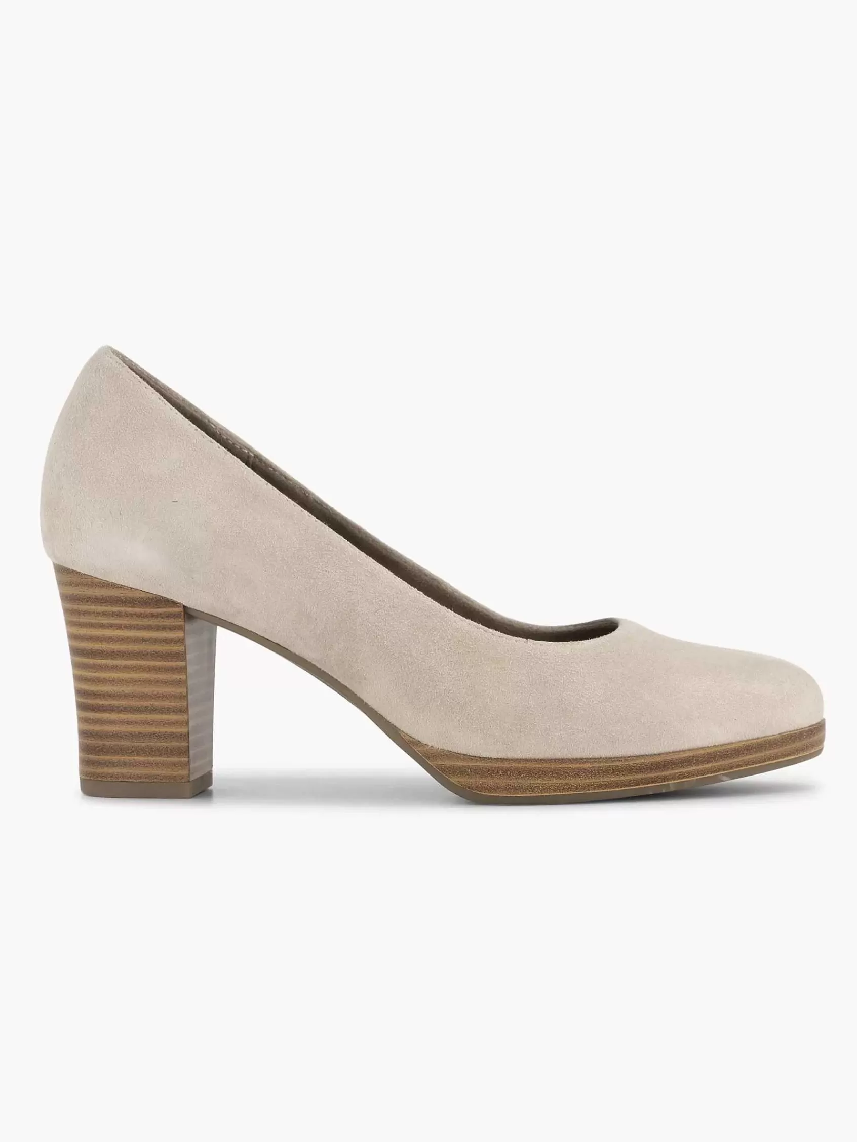 Dames Medicus Comfort Schoenen-Taupe Beige Comfort Pump