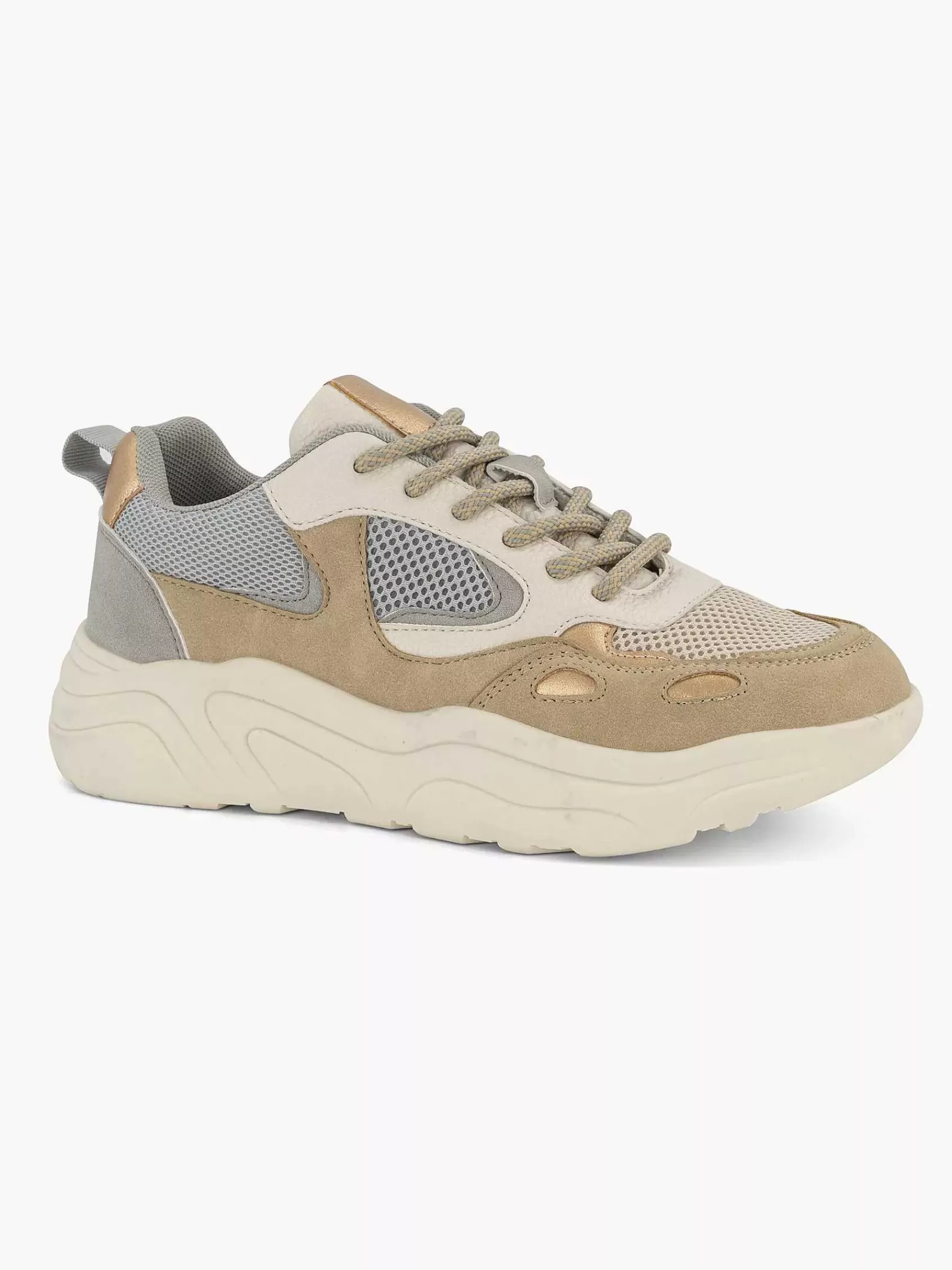 Dames Oxmox Sneakers-Taupe Chunky Sneaker