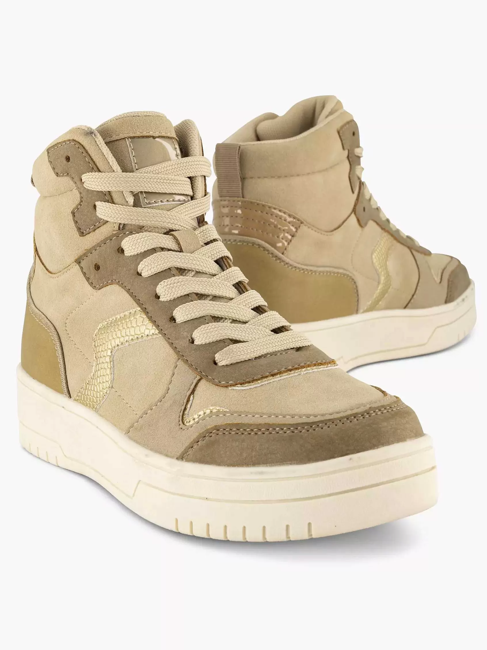 Dames Oxmox Sneakers-Taupe Hoge Sneaker