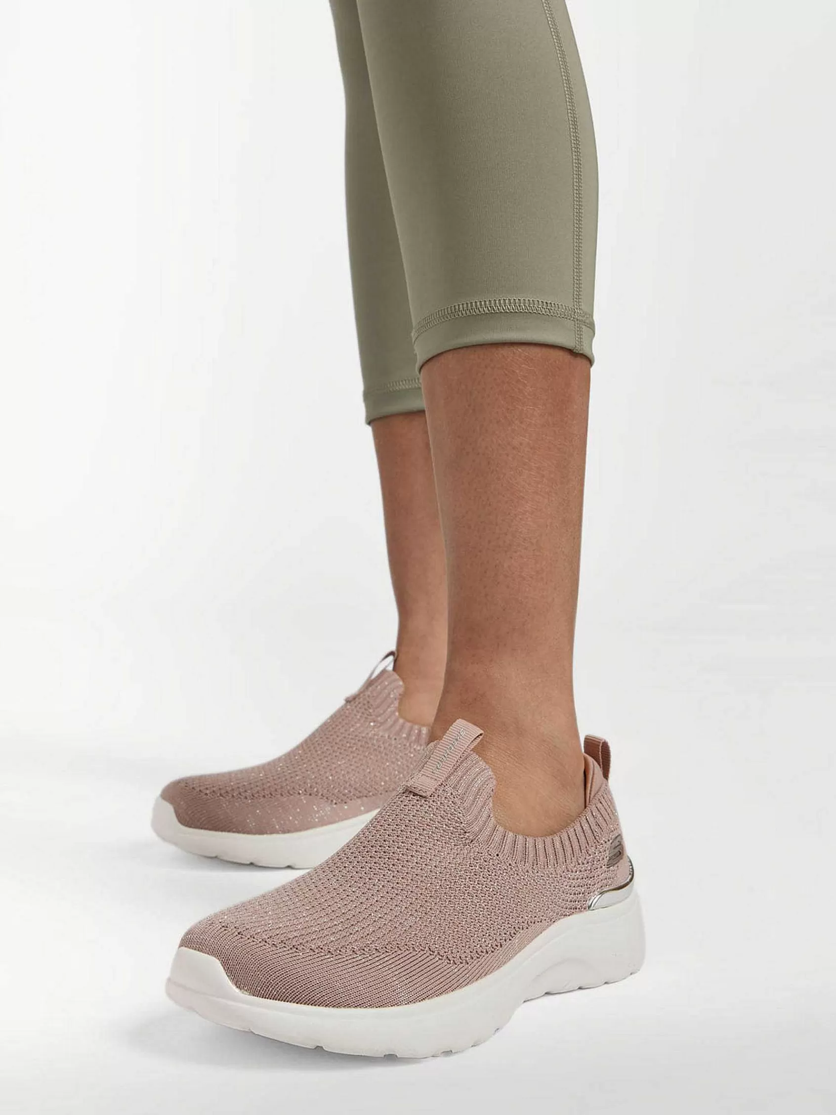 Dames Skechers Instappers-Taupe Roseate - Symptomatic