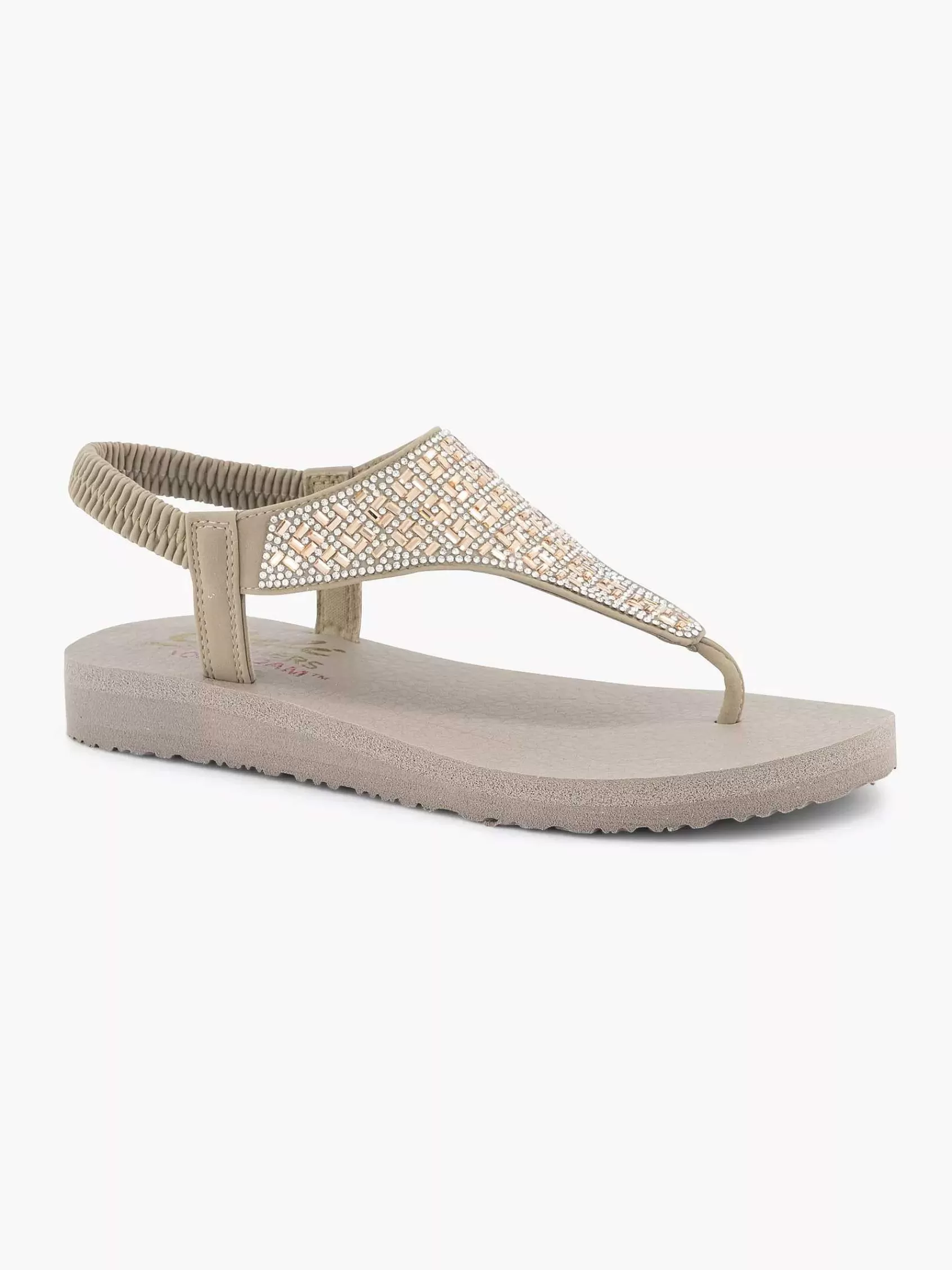 Dames Skechers Sandalen-Taupe Sandaal