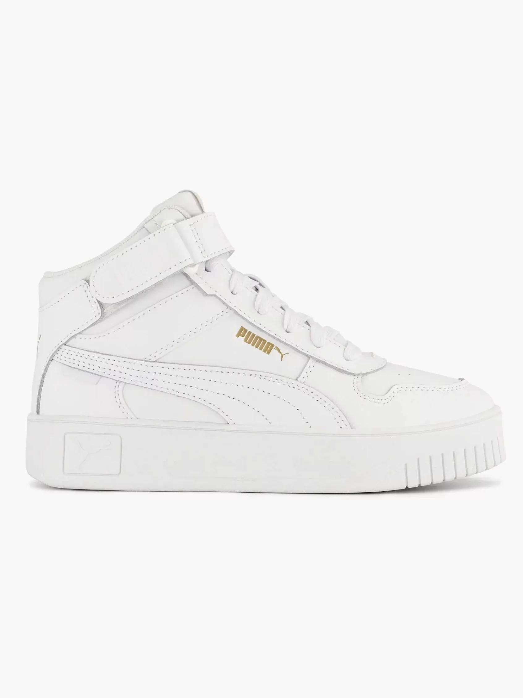 Dames Puma Sneakers-Witte Carina Street Mid