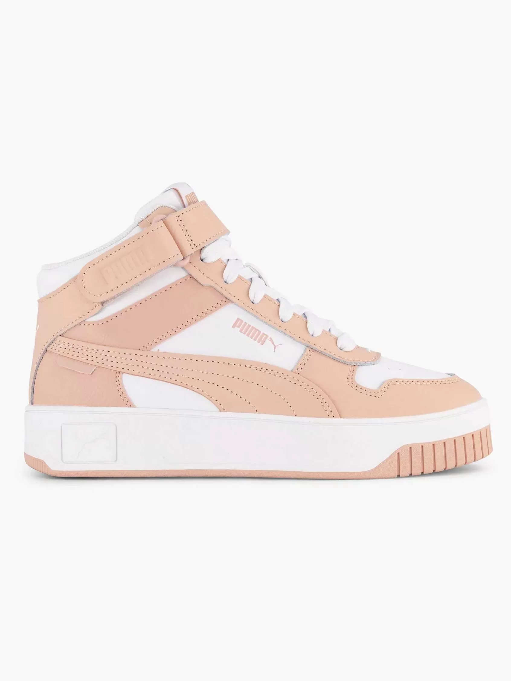 Dames Puma Sneakers-Witte Carina Street Mid