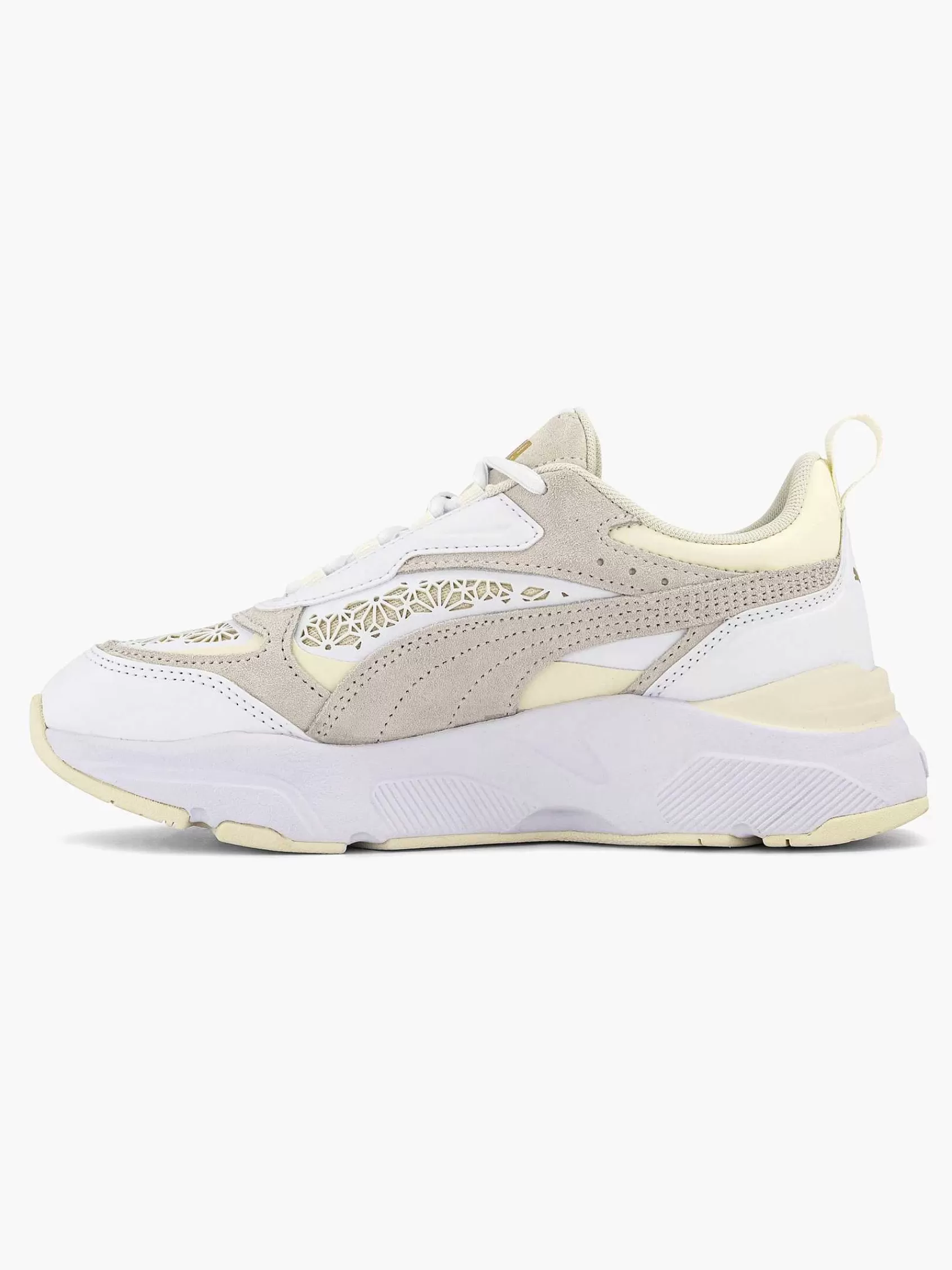 Dames Puma Sneakers-Witte Cassia Laser Cut