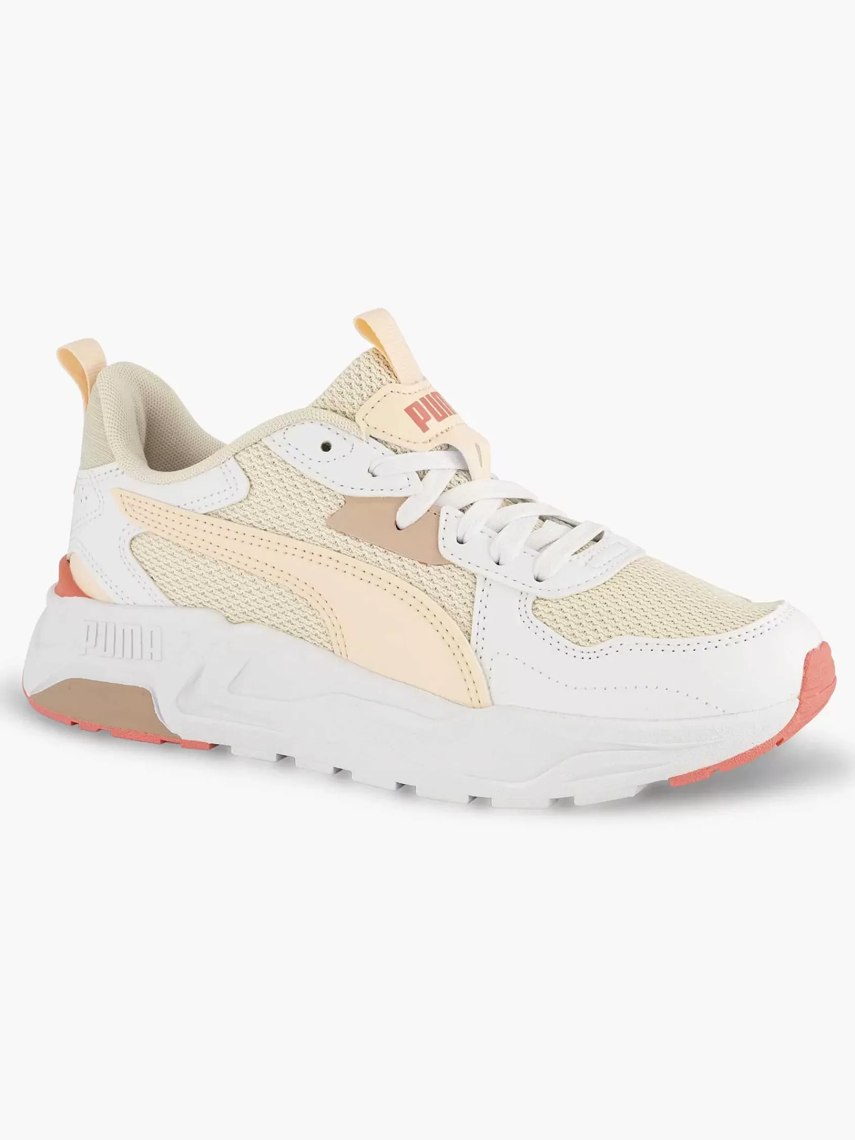 Dames Puma Sneakers-Witte Chunky Sneaker Trinity Lite