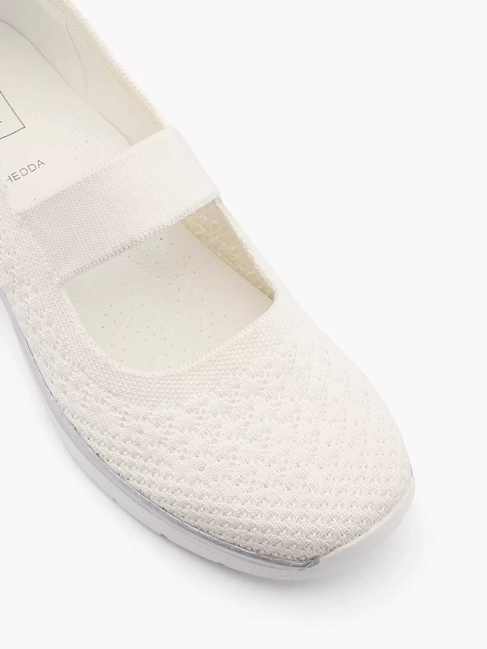 Dames Easy Street Comfort Schoenen-Witte Comfort Instapper