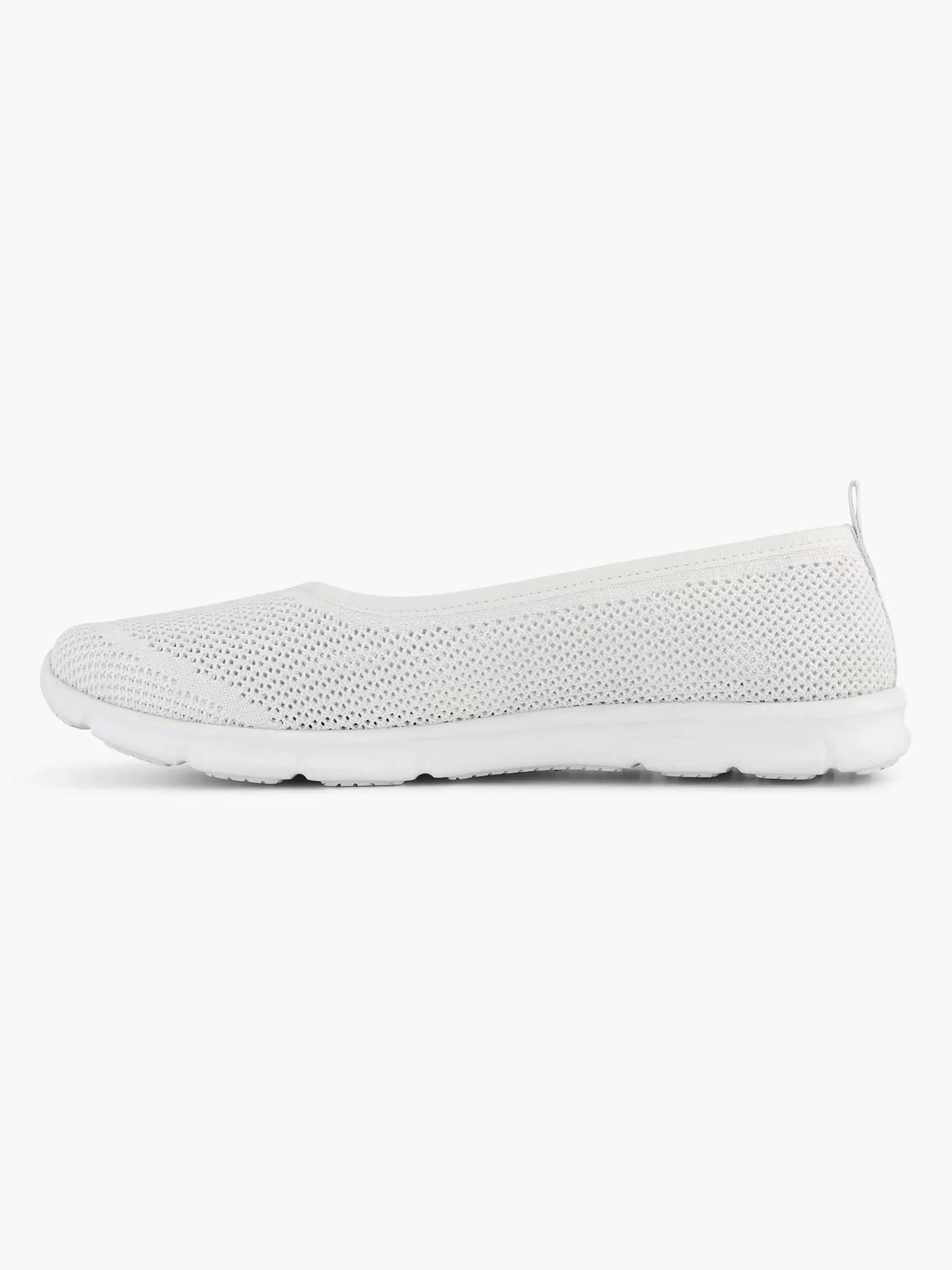 Dames Easy Street Comfort Schoenen-Witte Comfort Instapper