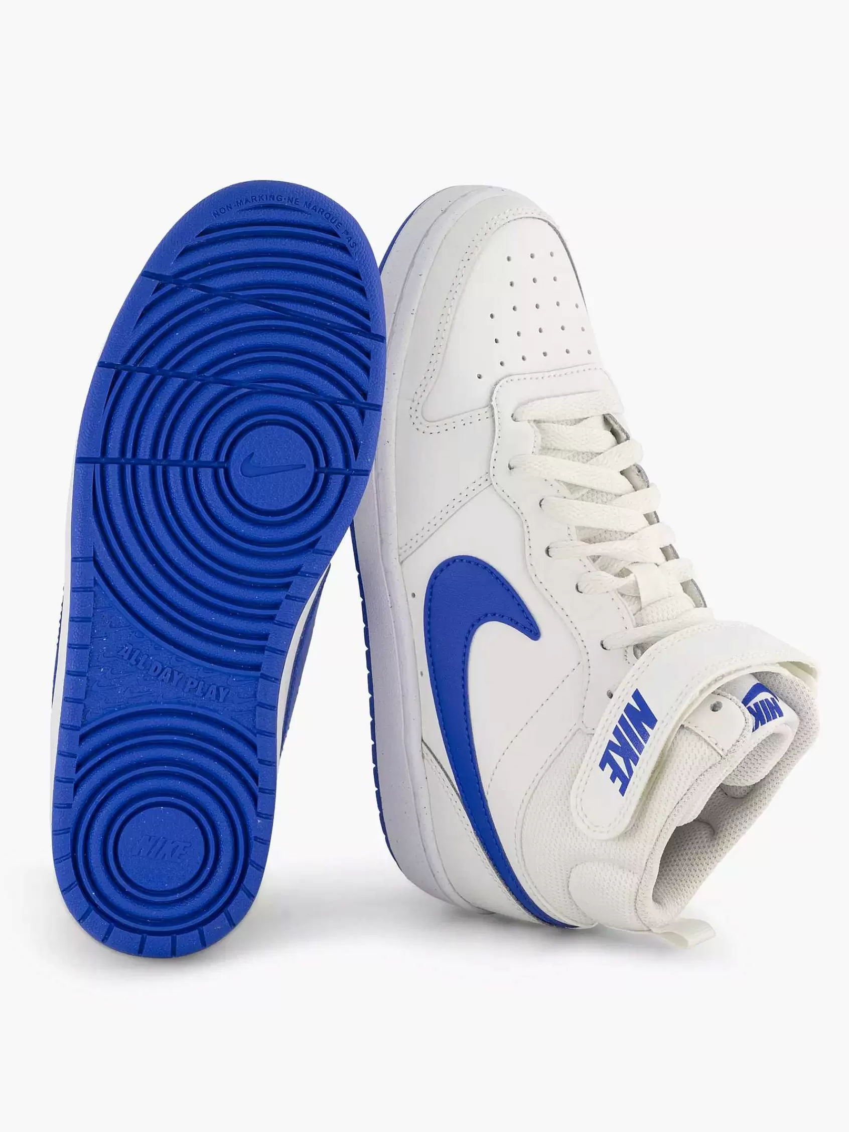 Kinderen Nike Jongensschoenen-Witte Court Borough Mid