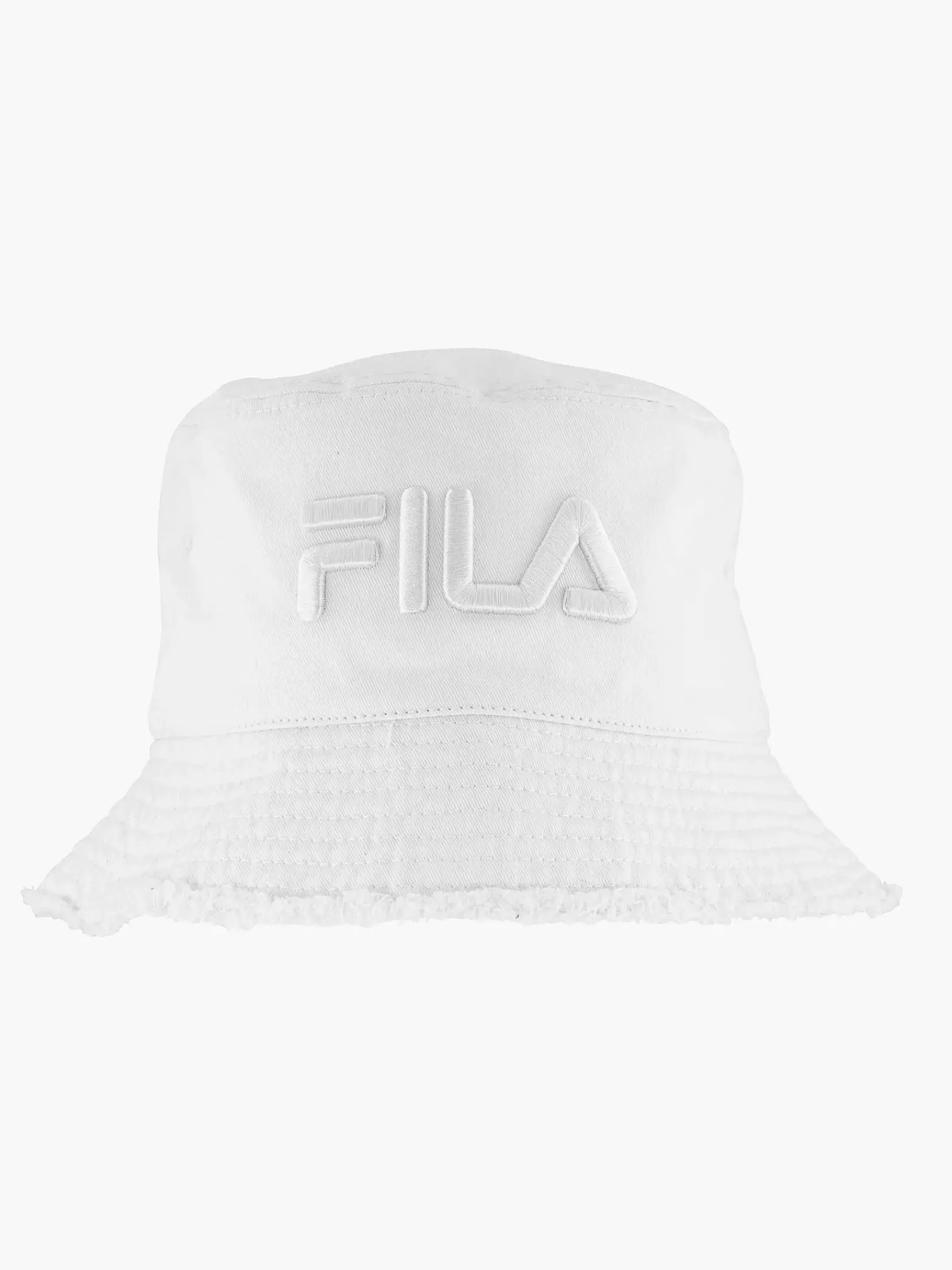 Dames FILA Online Exclusive Accessoires-Witte Bucket Hat Mit