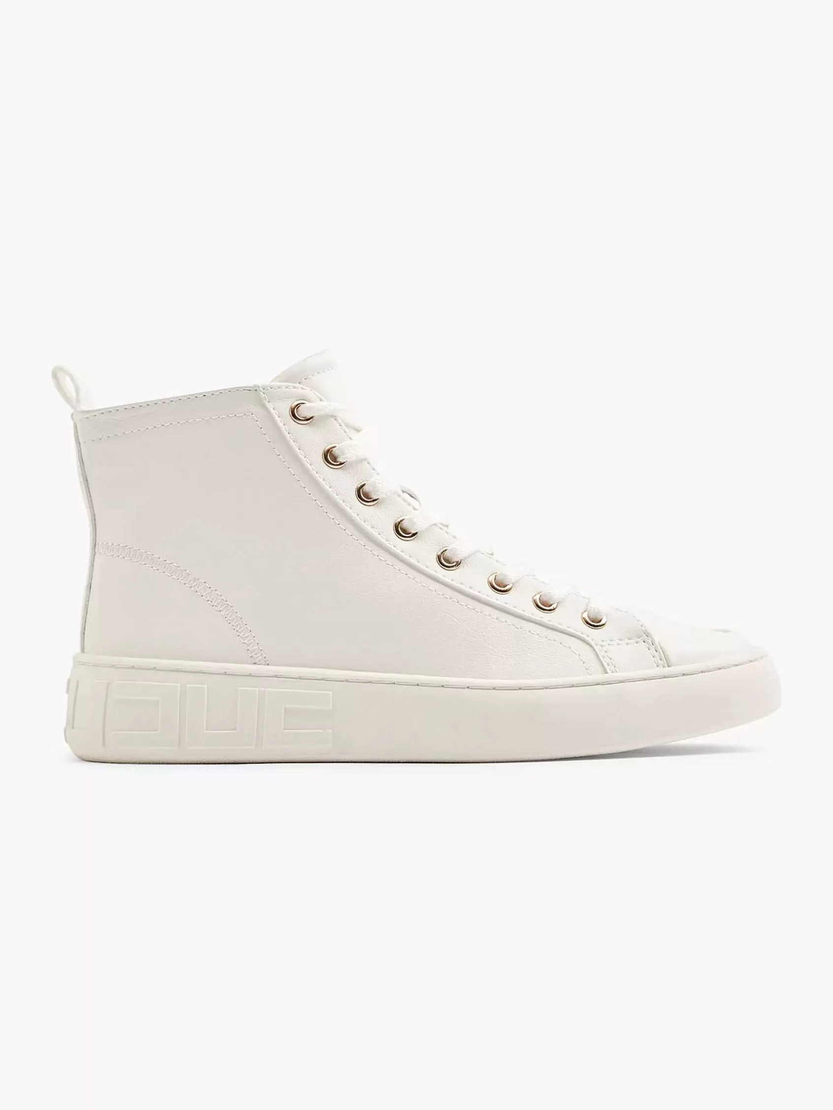 Dames Graceland Sneakers-Witte Hoge Sneaker