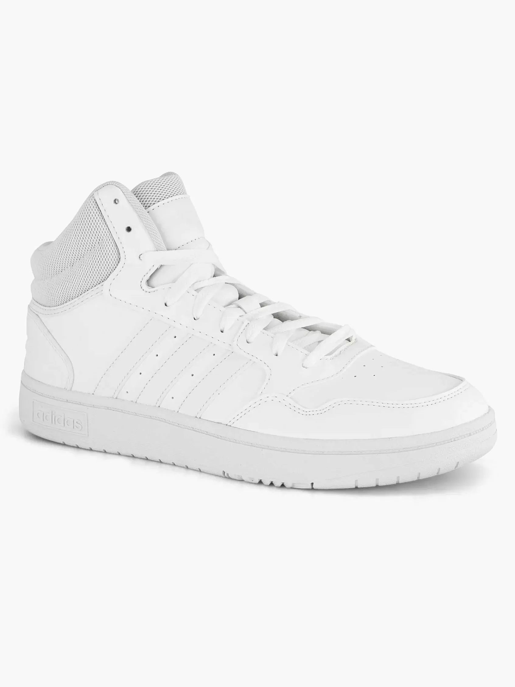 Heren adidas Sneakers-Witte Hoops 3.0 Mid