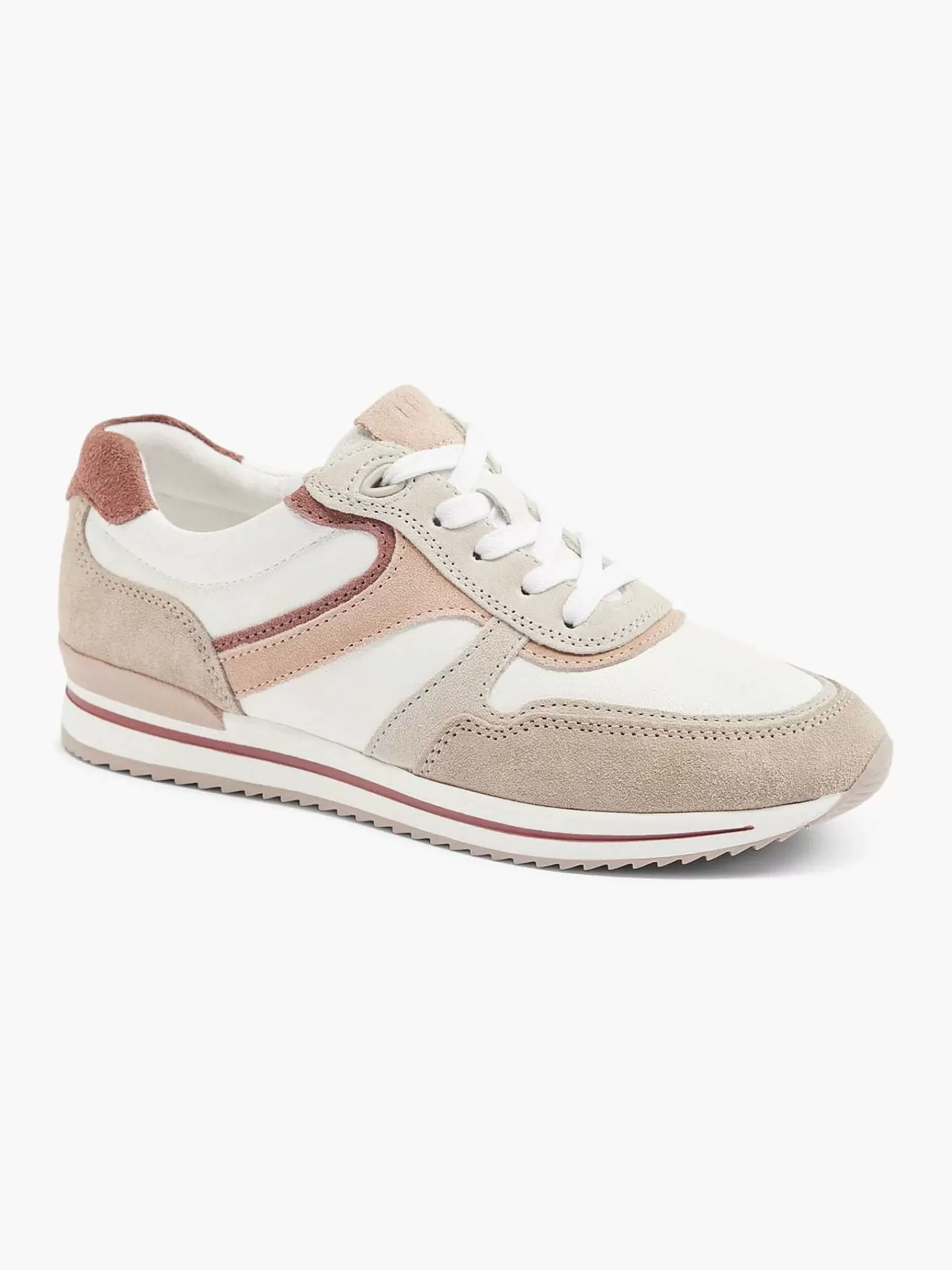 Dames Medicus Comfort Schoenen-Witte Leren Comfort Sneaker