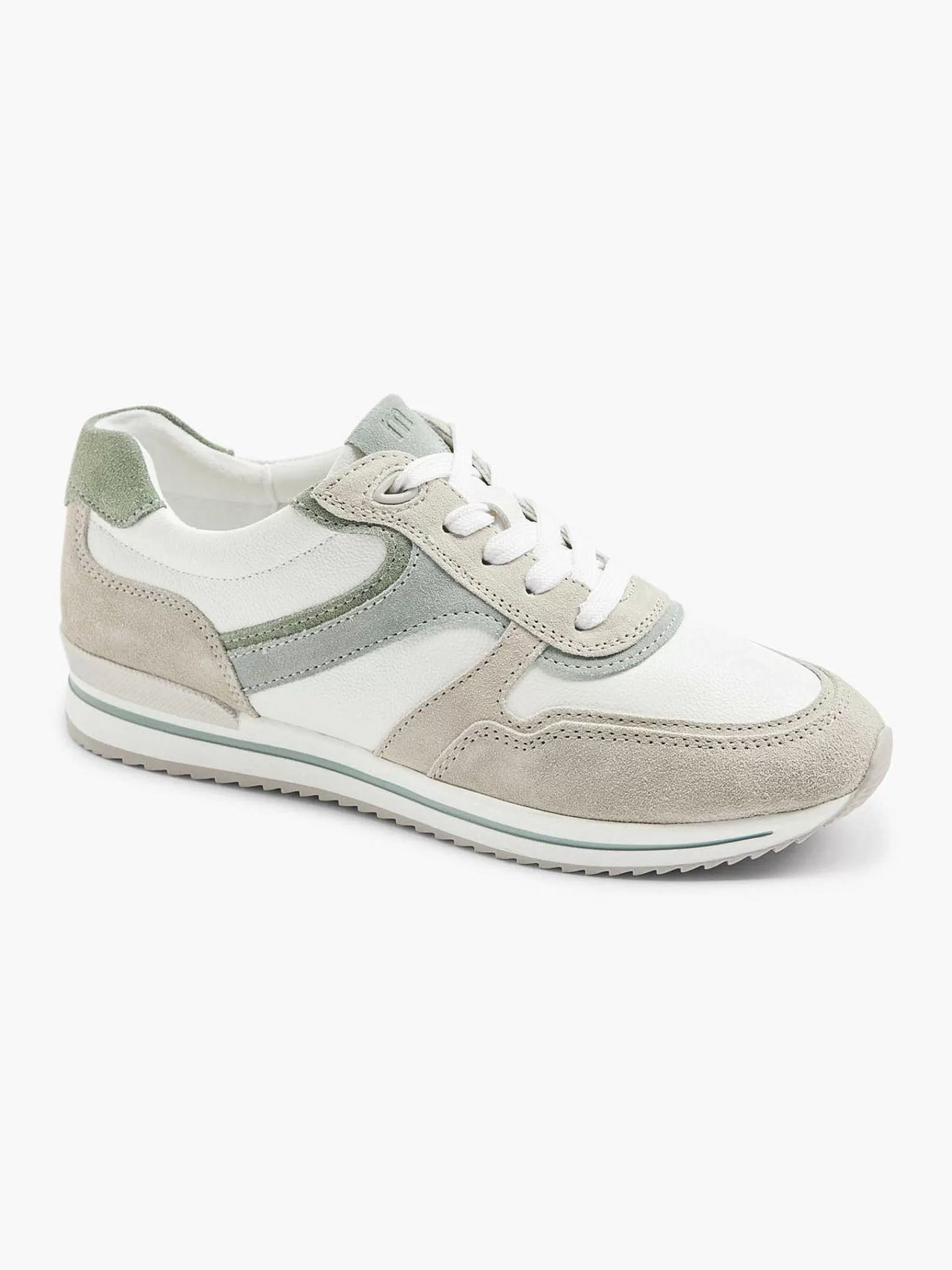 Dames Medicus Comfort Schoenen-Witte Leren Comfort Sneaker