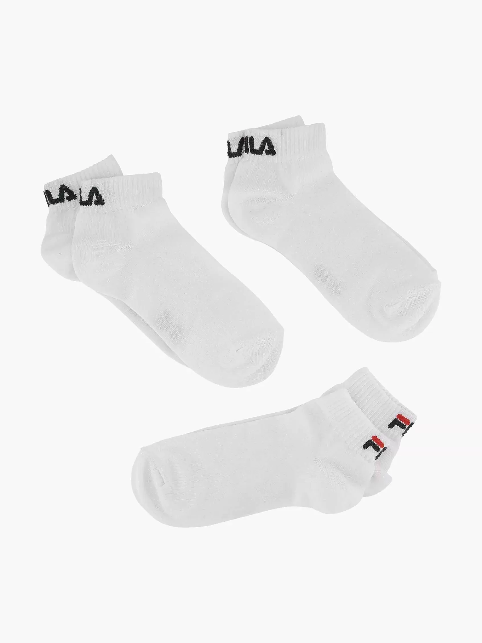 Heren FILA Sokken-Witte Lifestyle 3 Pak Mt 39-46