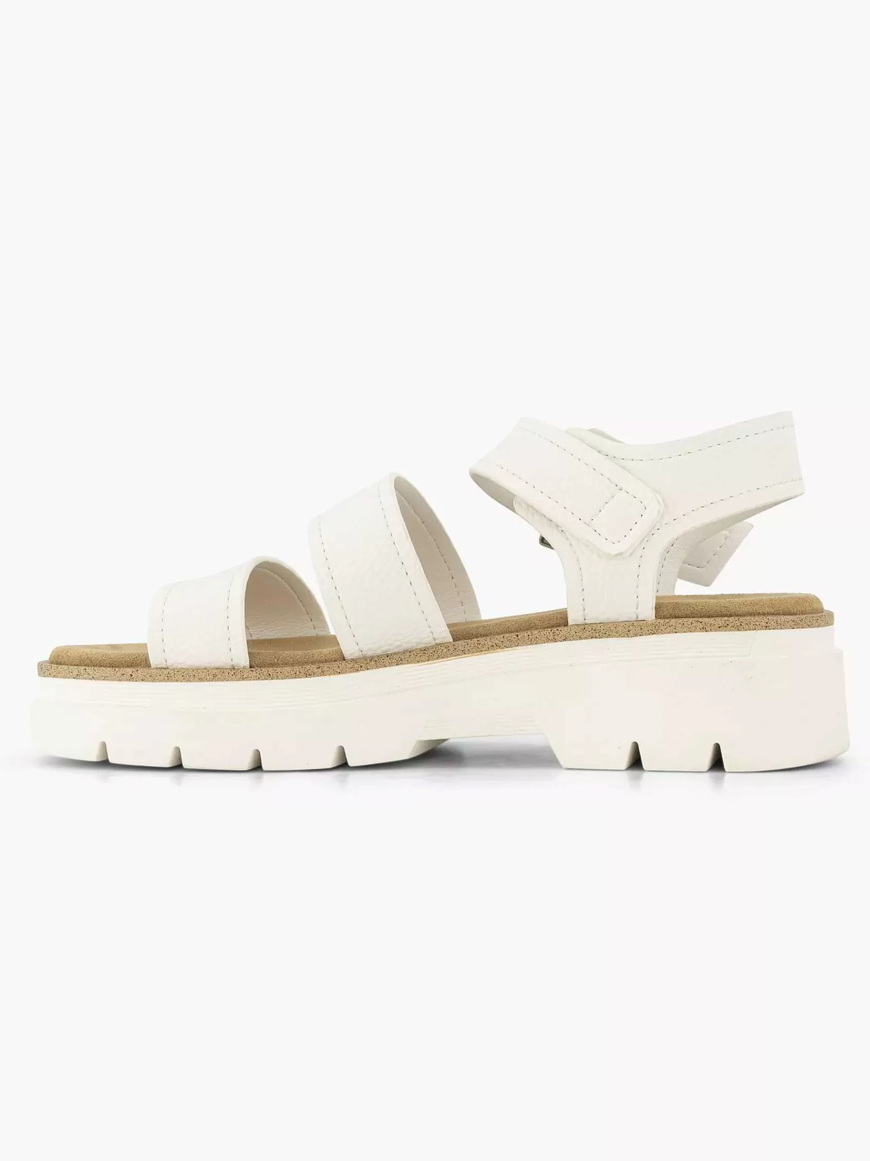 Dames Oxmox Sandalen-Witte Platform Sandaal