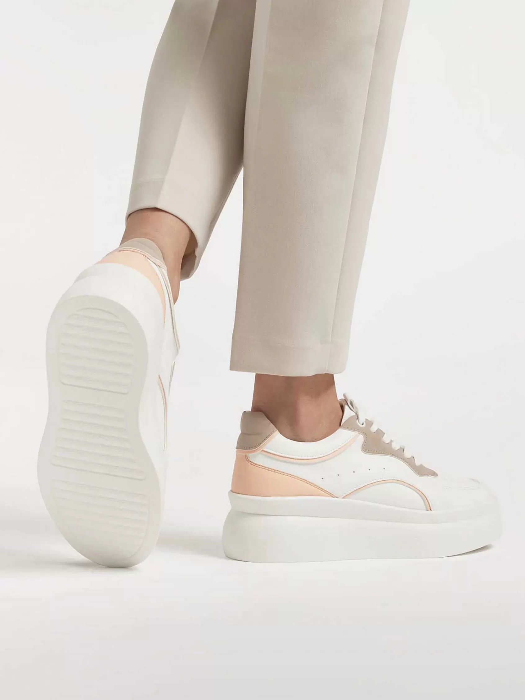 Dames Graceland Sneakers-Witte Platform Sneaker