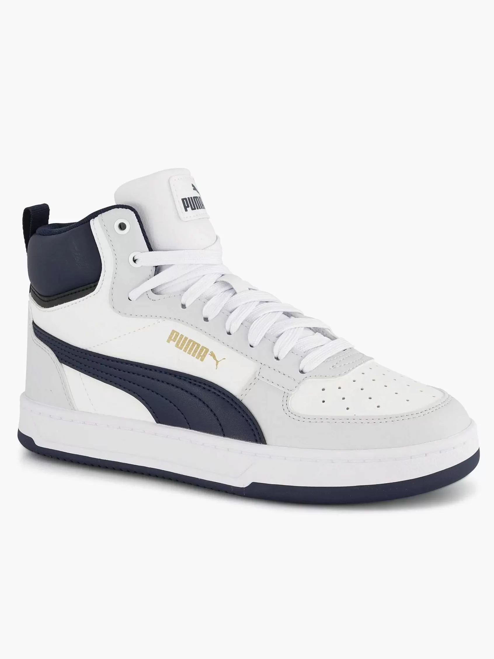 Kinderen Puma Jongensschoenen-Witte Caven 2.0 Mid Jr