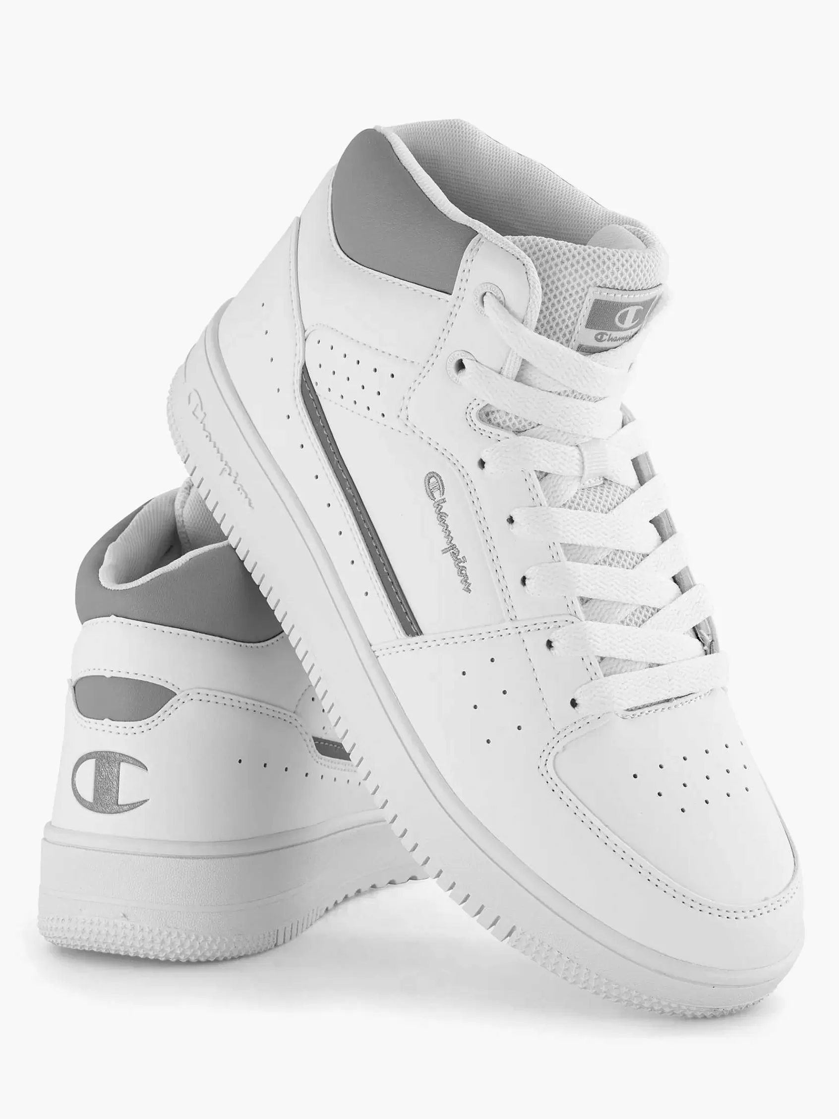 Heren Champion Sneakers-Witte Rebound Evolve Ii Mid