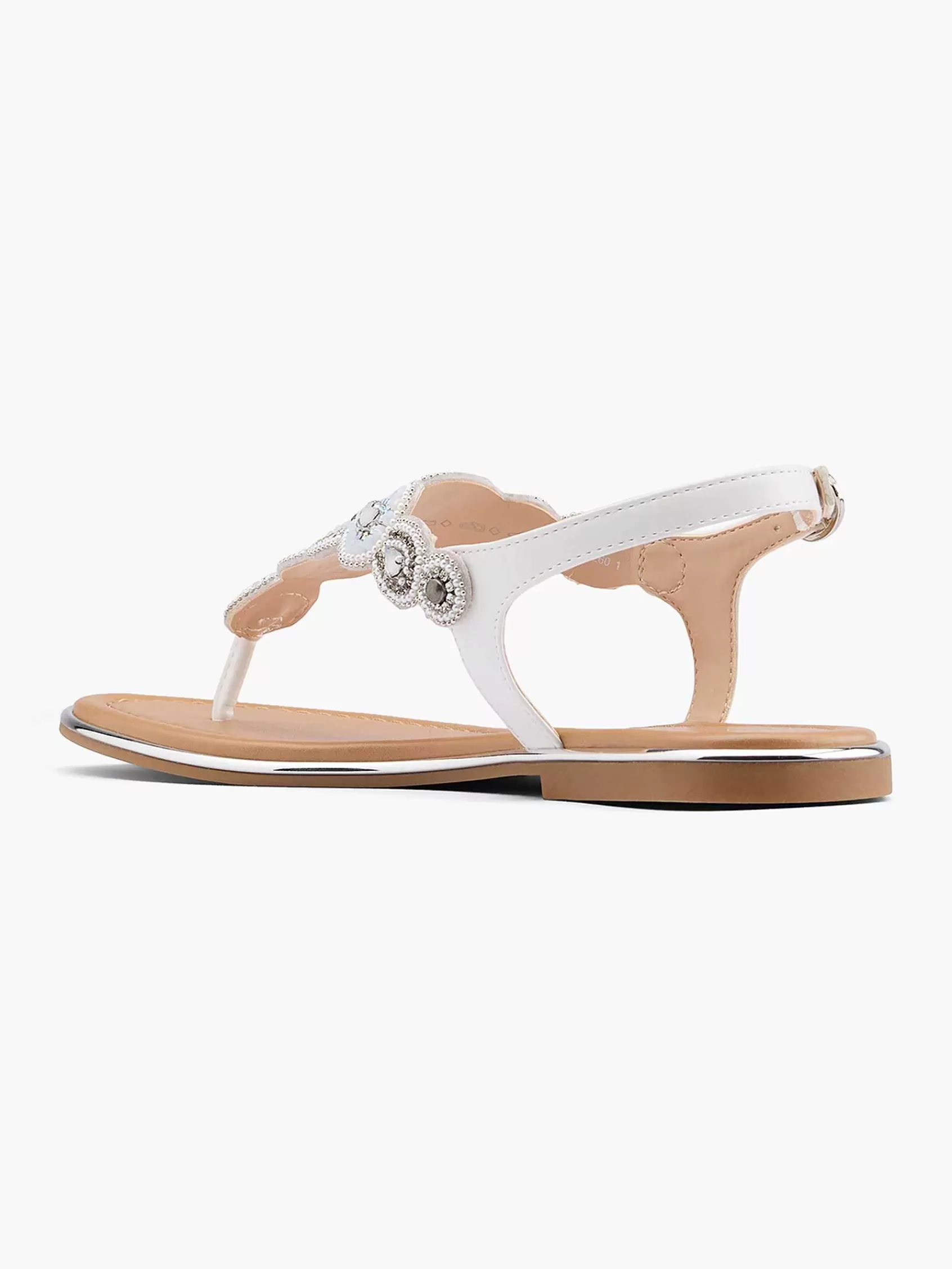 Dames Graceland Sandalen-Witte Sandaal