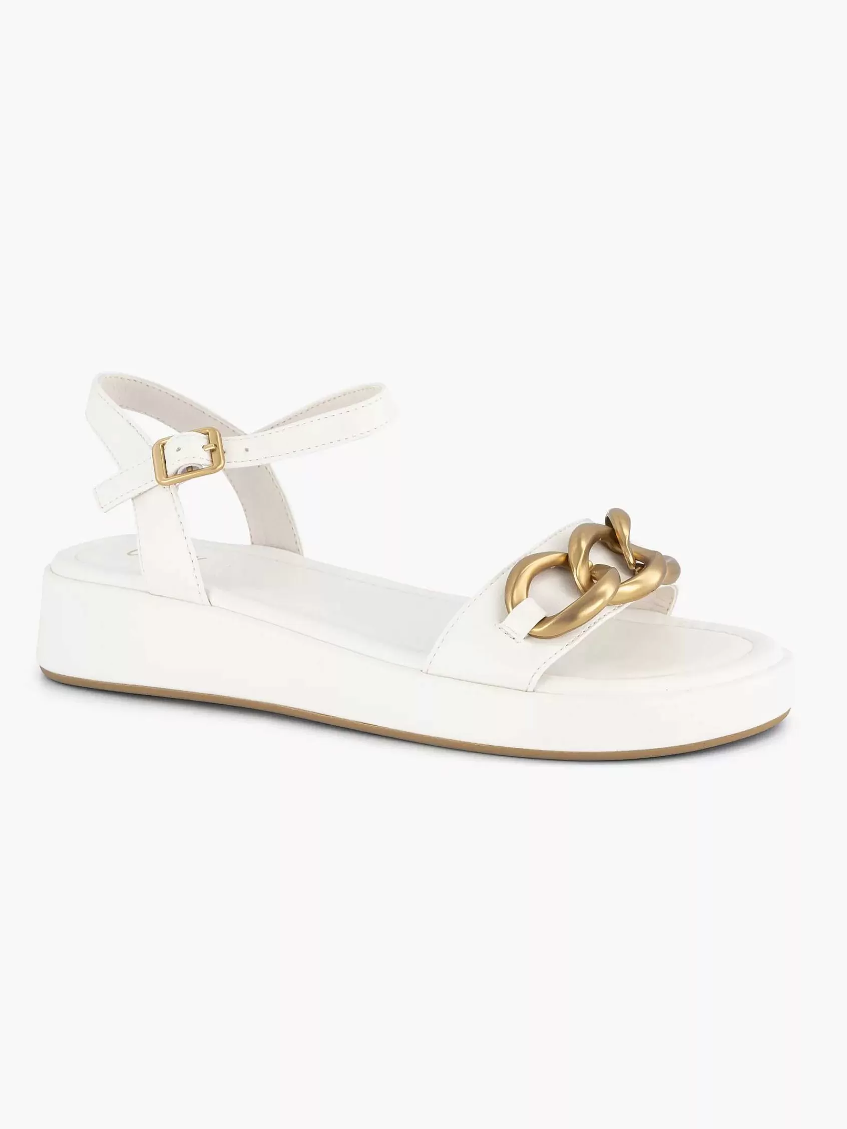 Dames Oxmox Sandalen-Witte Sandaal Sierketting