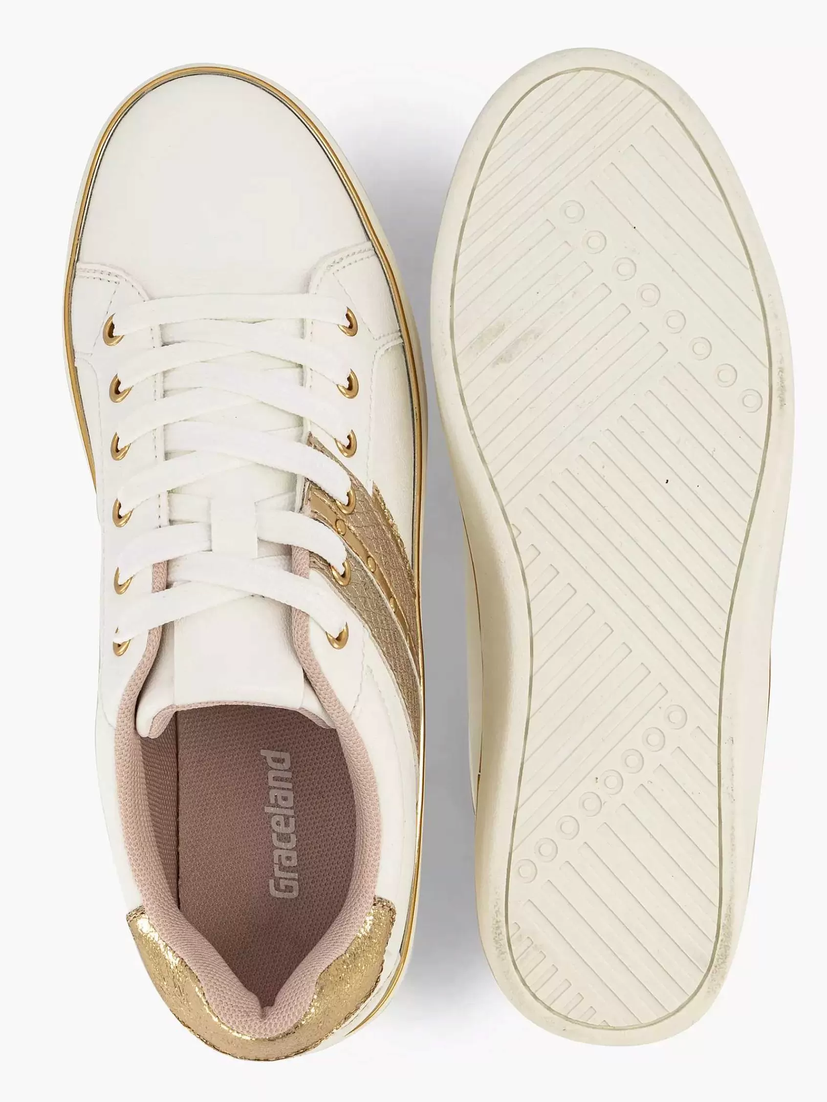 Dames Graceland Sneakers-Witte Sneaker