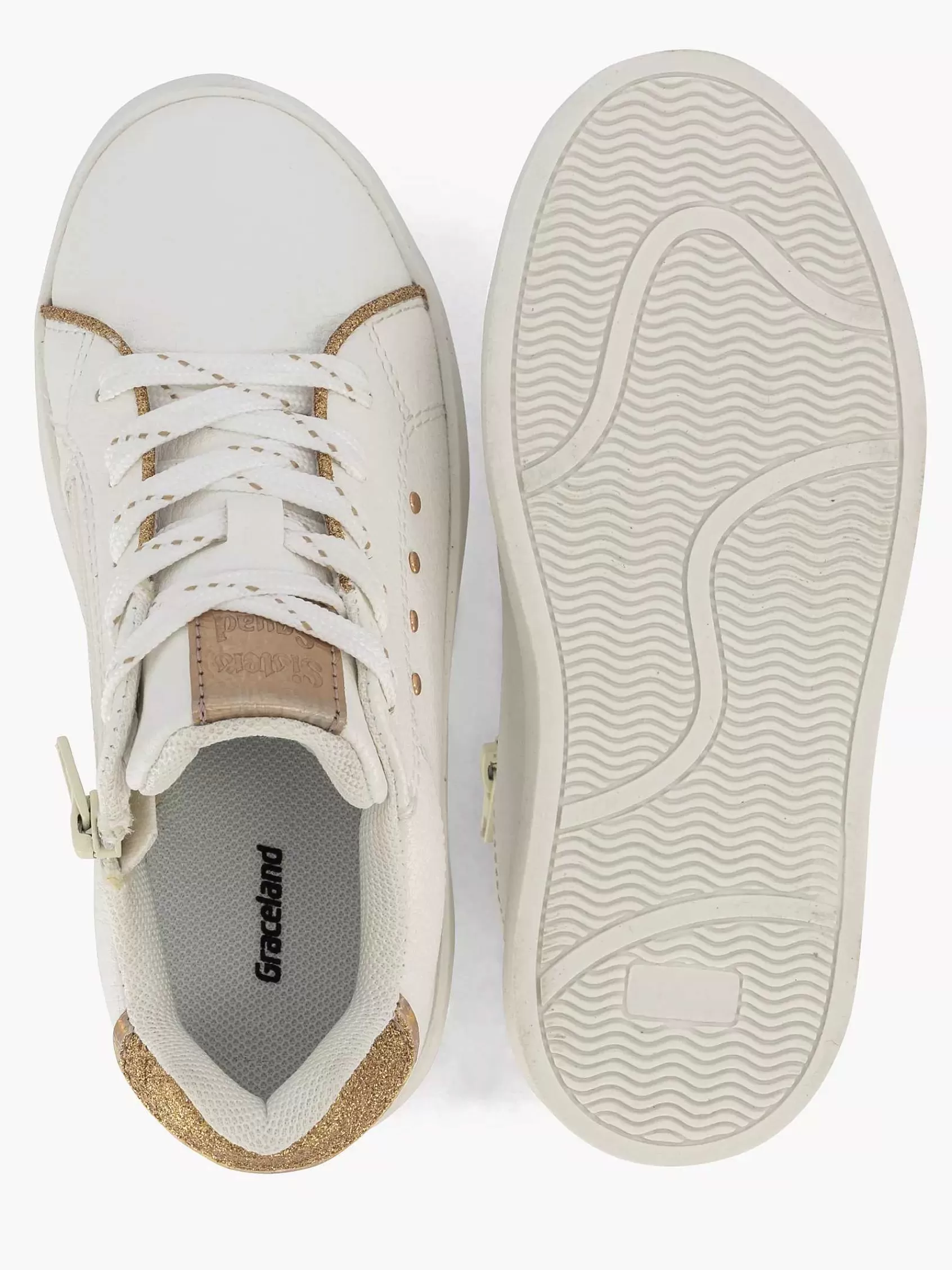 Kinderen Graceland Jongensschoenen-Witte Sneaker