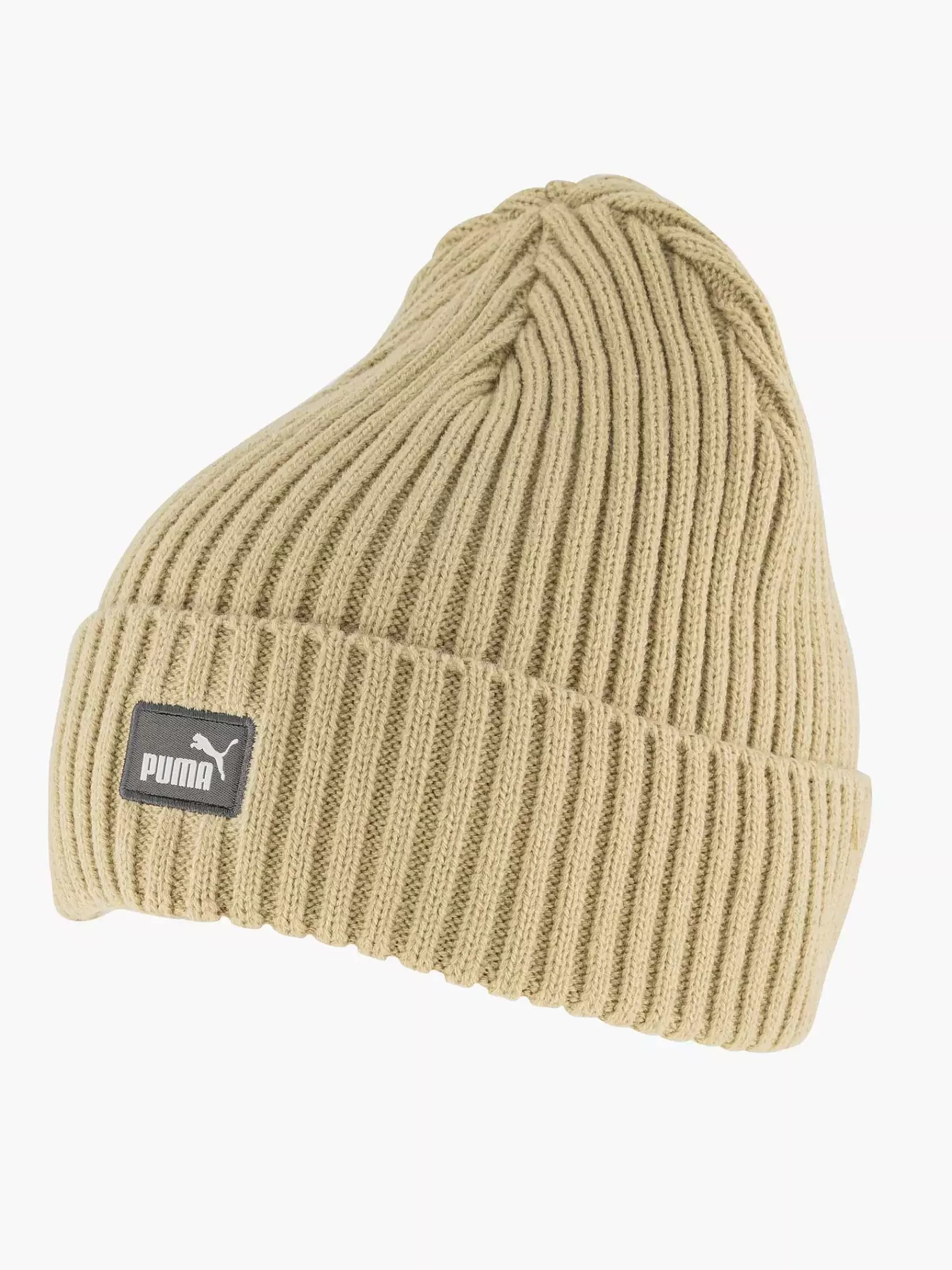 Dames Puma Online Exclusive Accessoires-Zandkleurige Classic Cuff Beanie