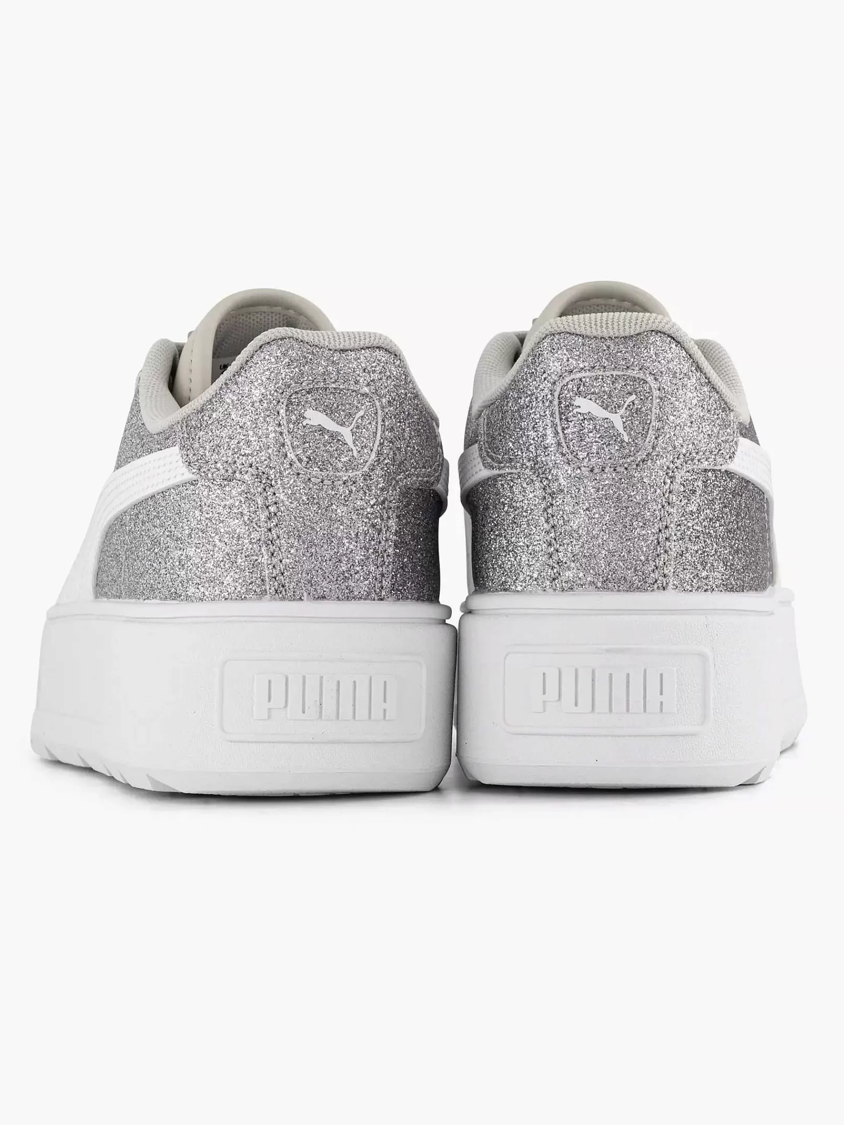 Dames Puma Sneakers-Zilveren Karmen Glitz Jr