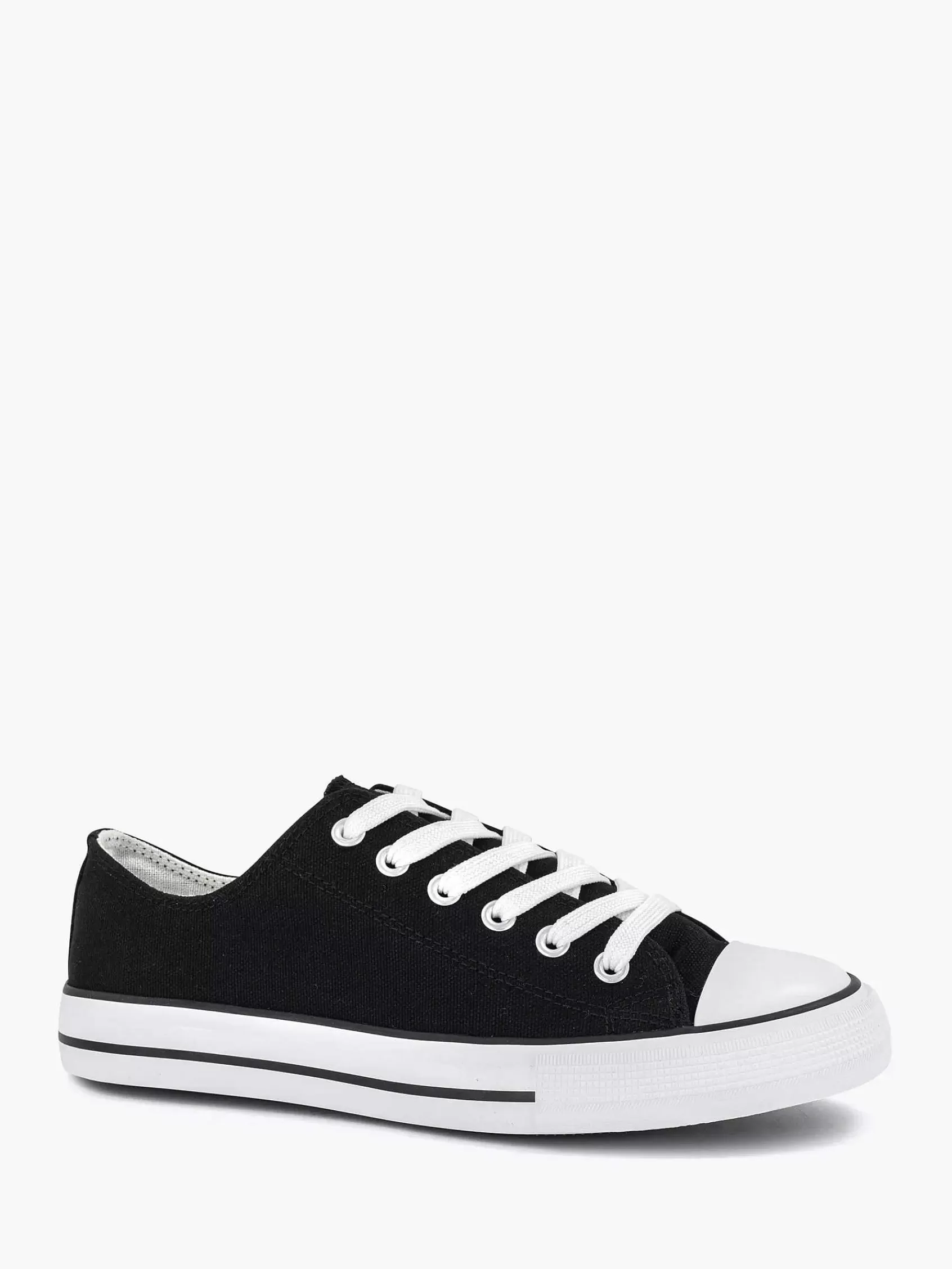 Dames Graceland Sneakers-Zwarte Canvas Sneaker