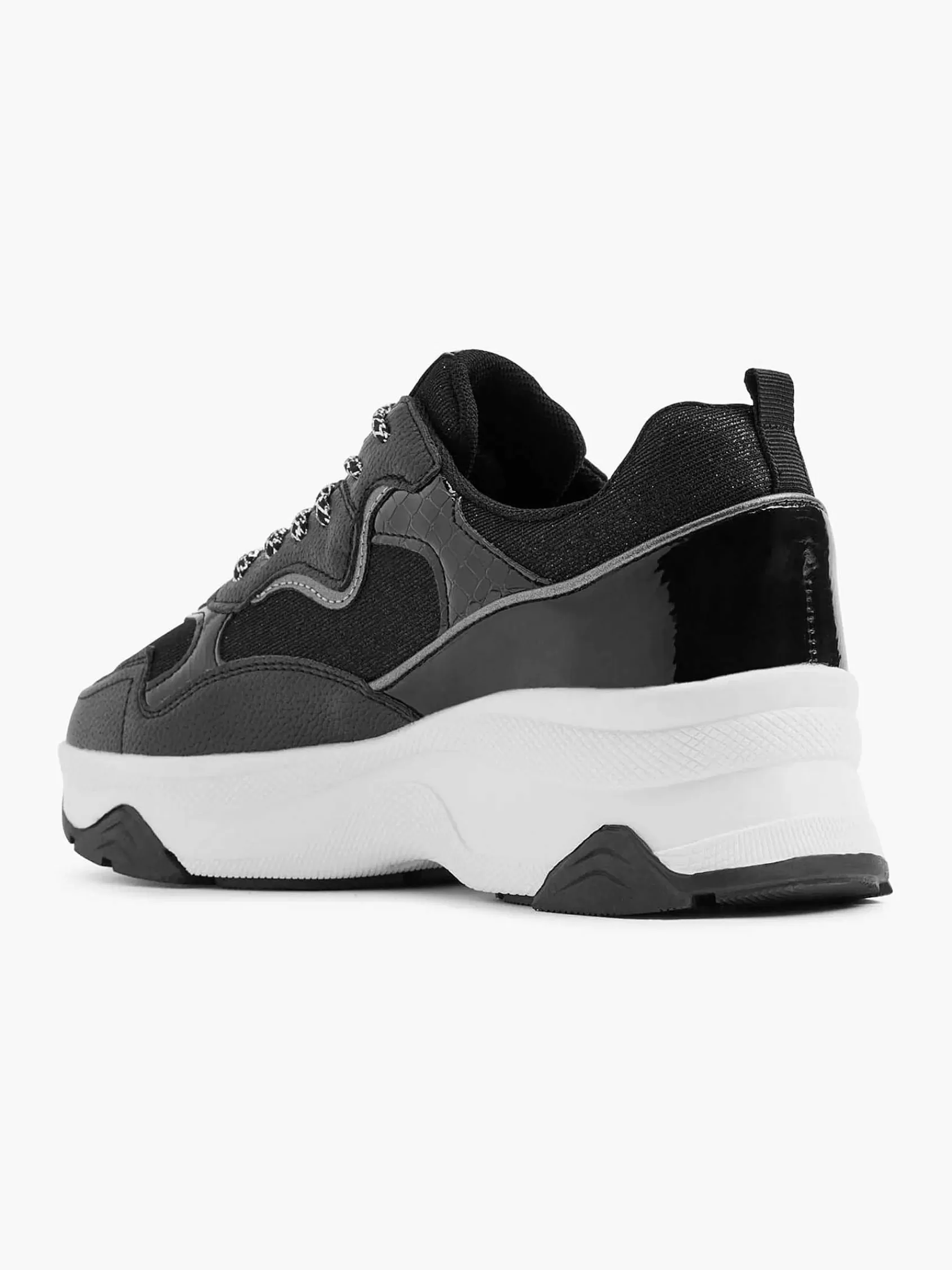 Dames Oxmox Sneakers-Zwarte Chunky Sneaker