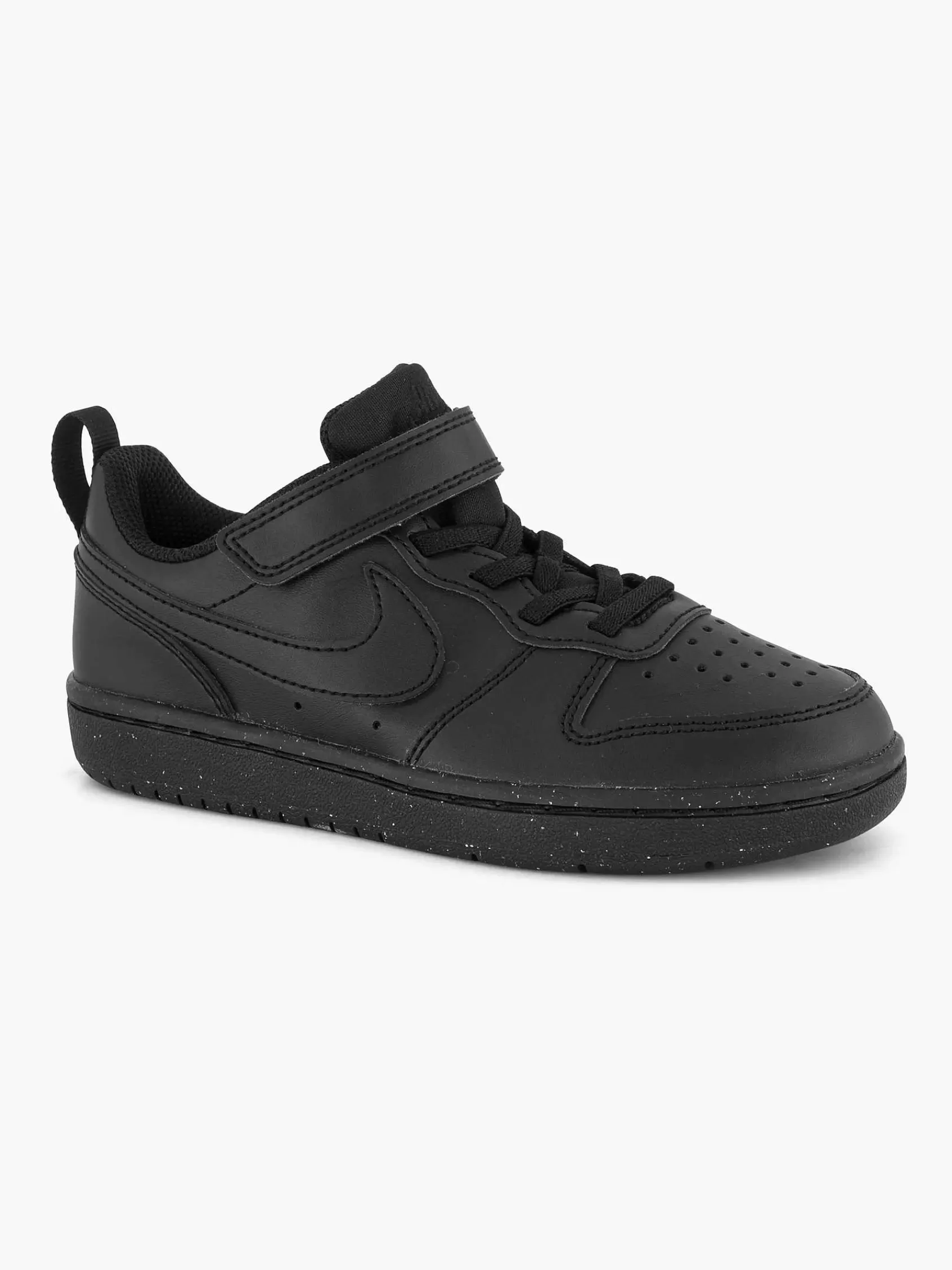 Kinderen Nike Jongensschoenen-Zwarte Court Borough Low Recraft