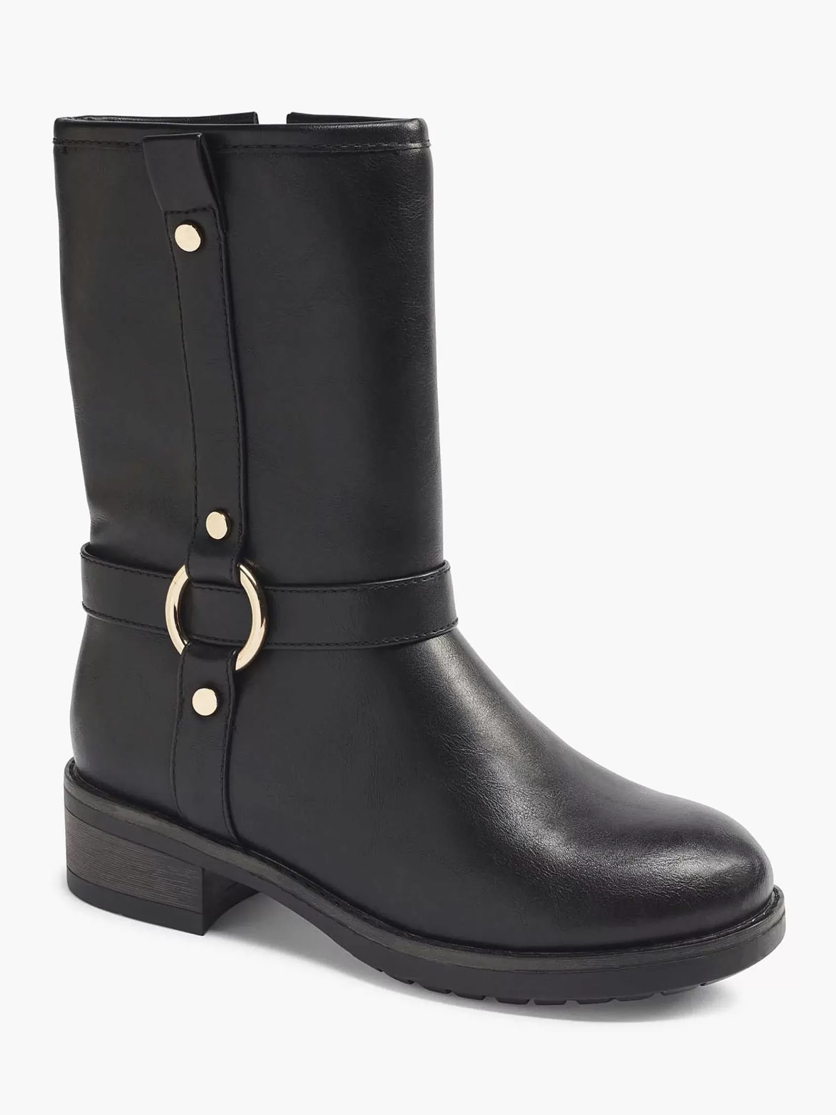 Dames Graceland Enkellaarzen & Boots-Zwarte Enkellaars