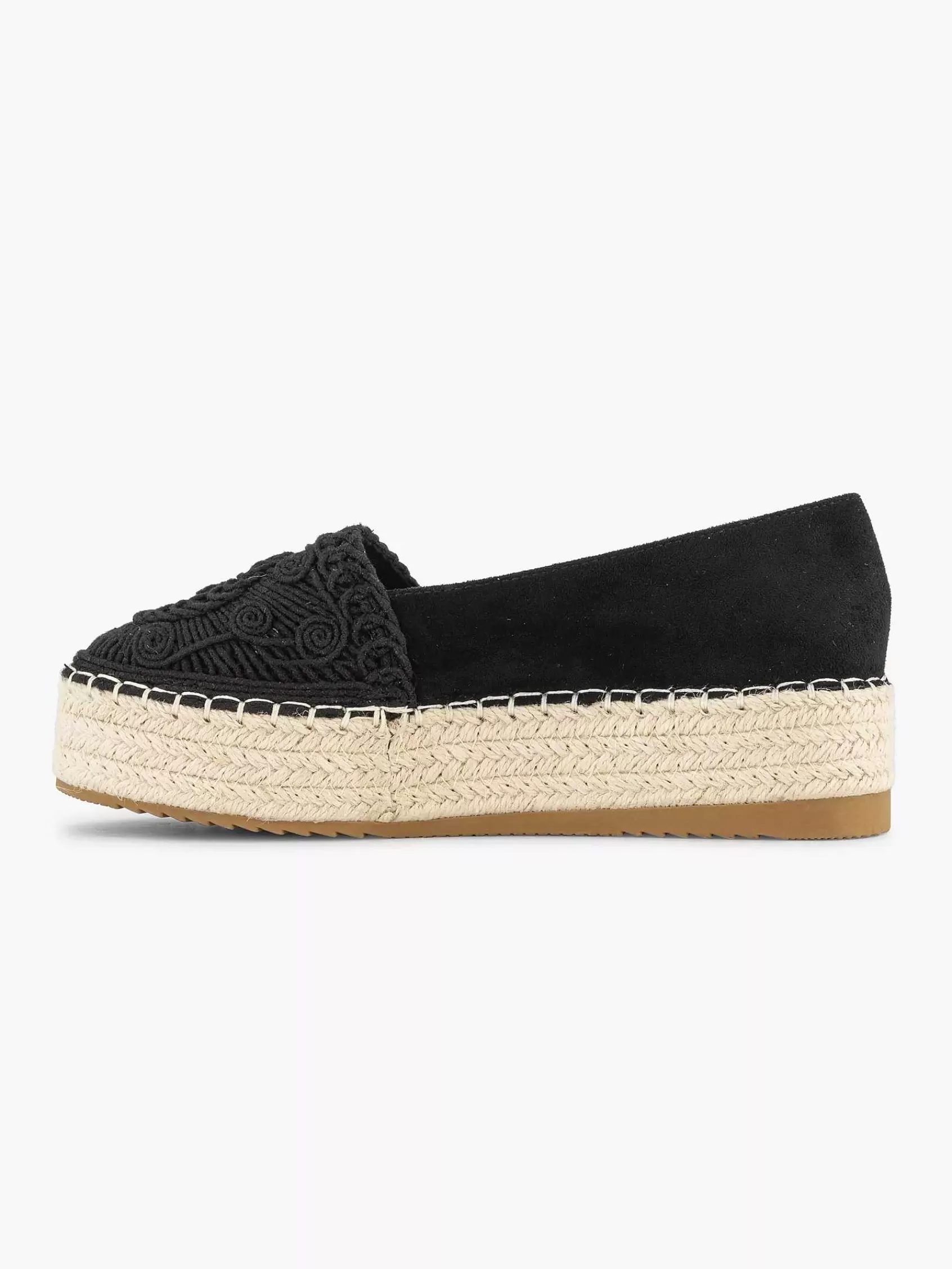 Dames Graceland Instappers-Zwarte Espadrille