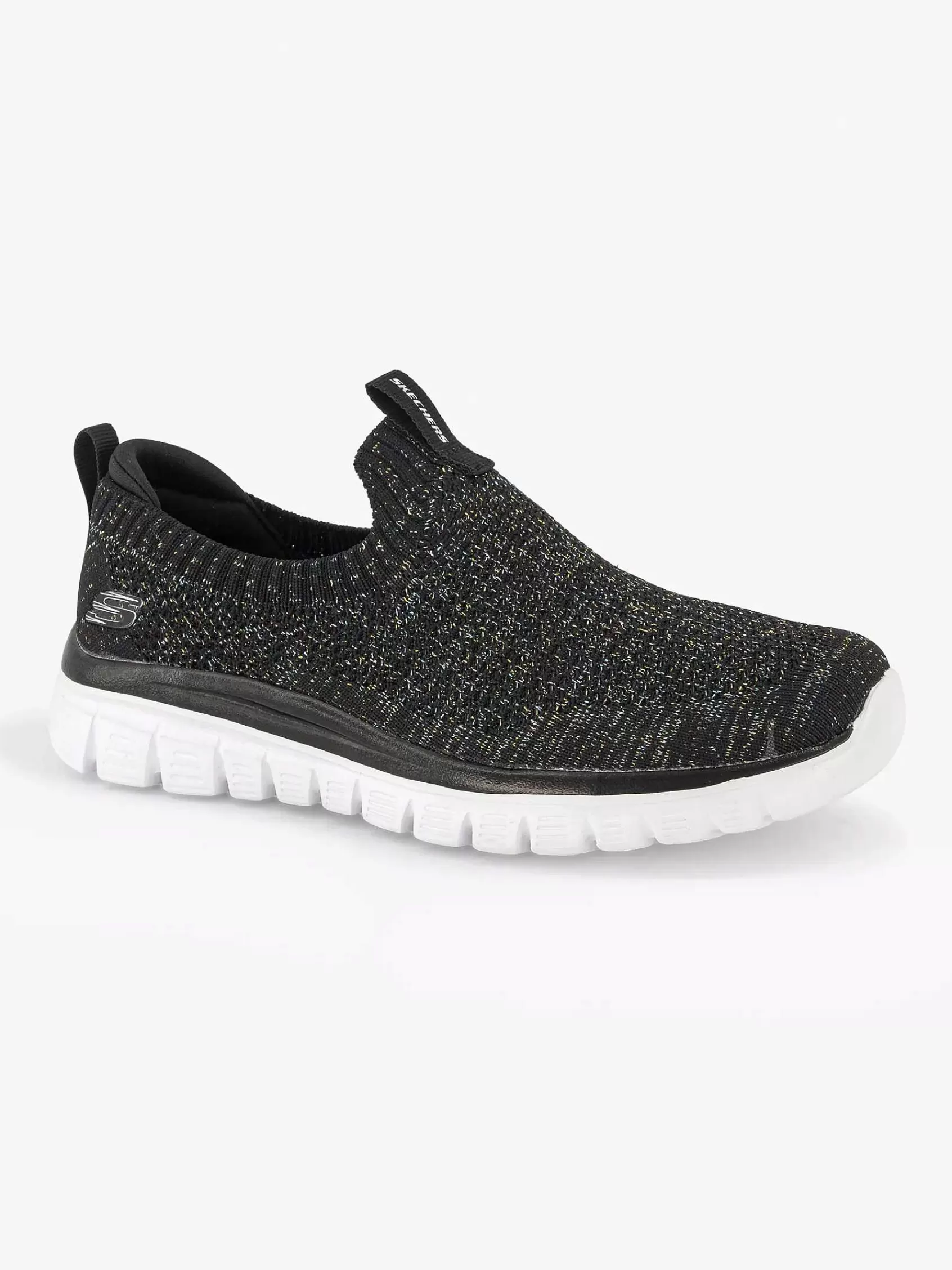 Dames Skechers Instappers-Zwarte Graceful 2.0 - Style Vip