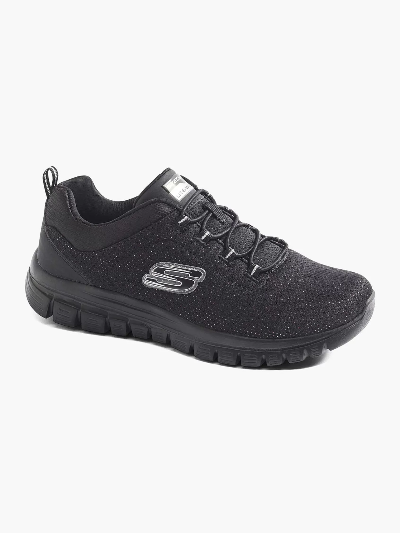 Dames Skechers Instappers-Zwarte Graceful 2.0 Lavishly