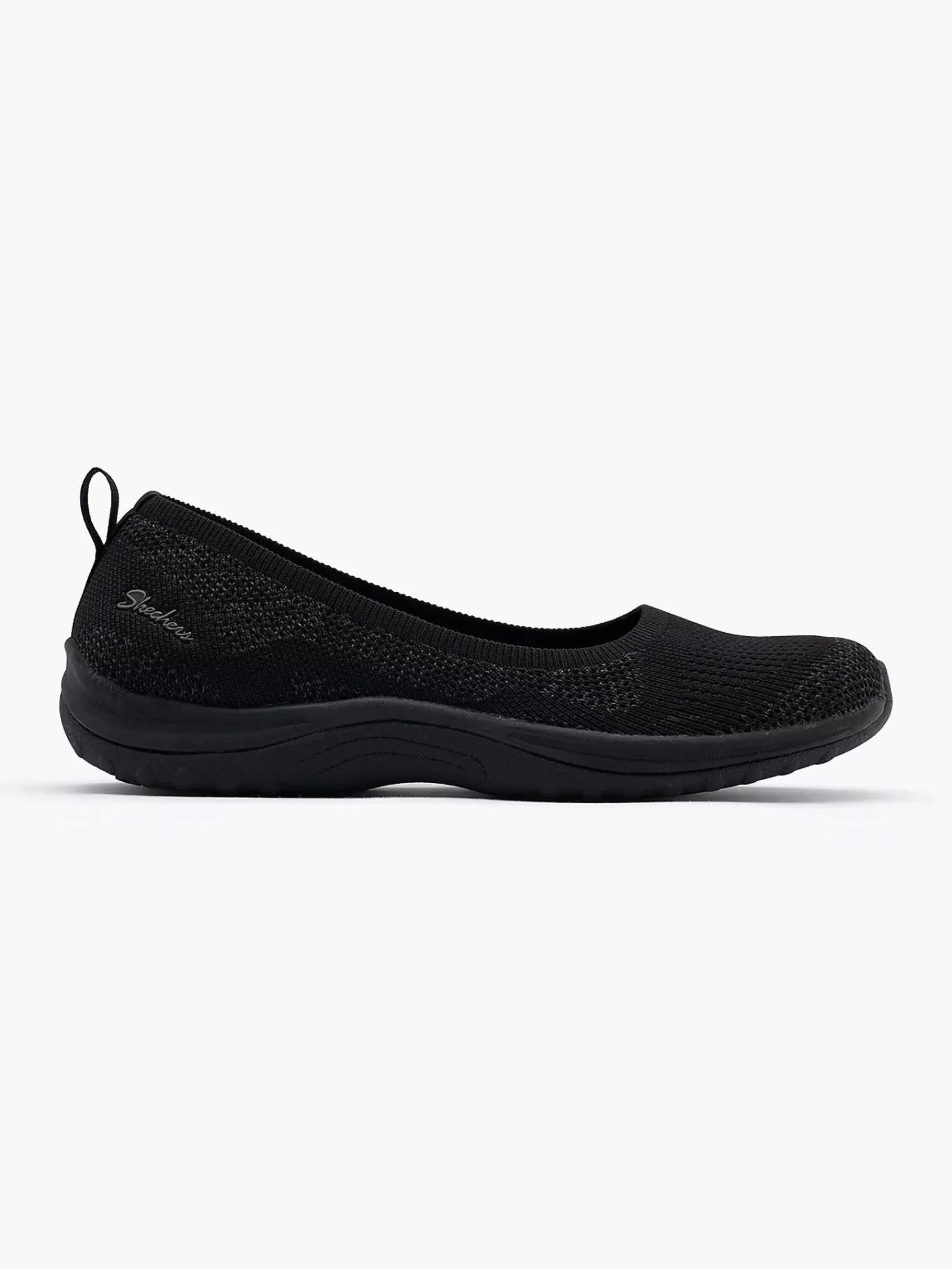 Dames Skechers Instappers-Zwarte Instapper Memory Foam