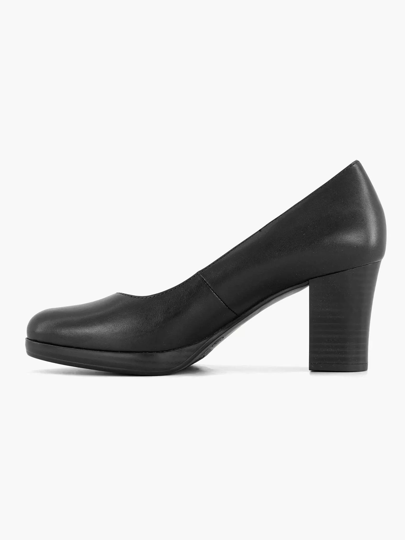 Dames Medicus Comfort Schoenen-Zwarte Leren Comfort Pump