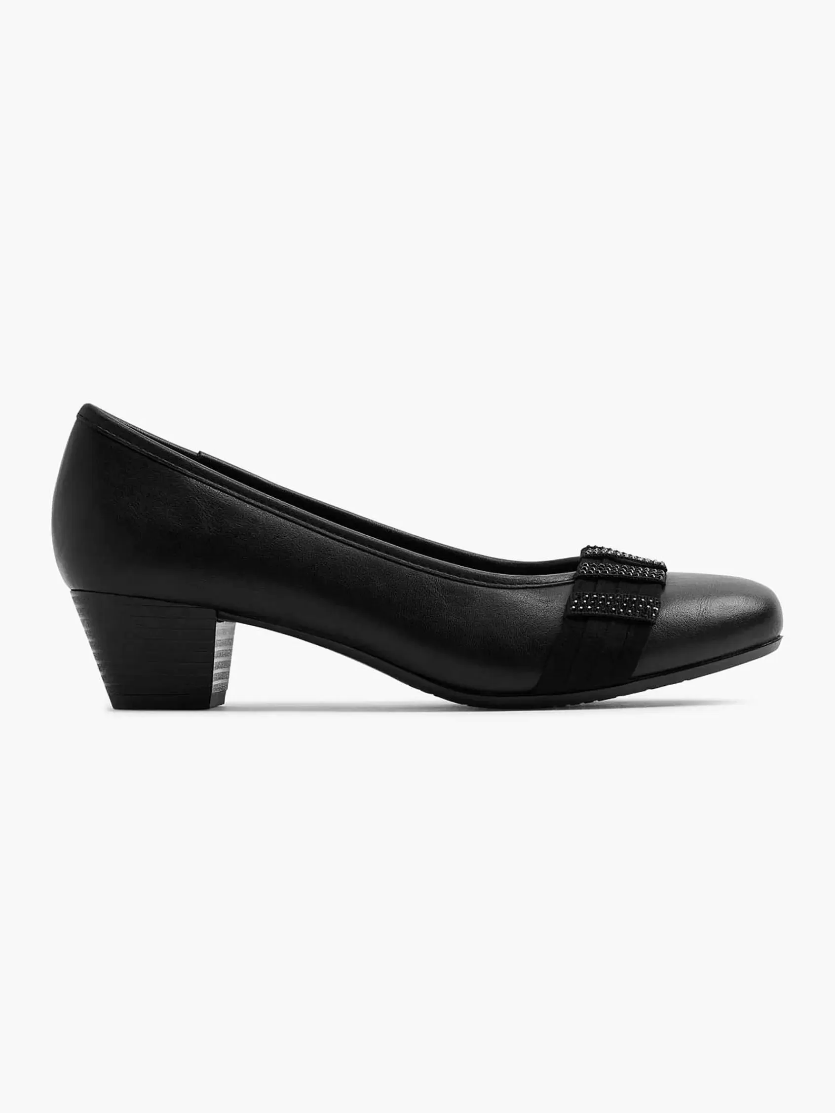 Dames Easy Street Comfort Schoenen-Zwarte Pump