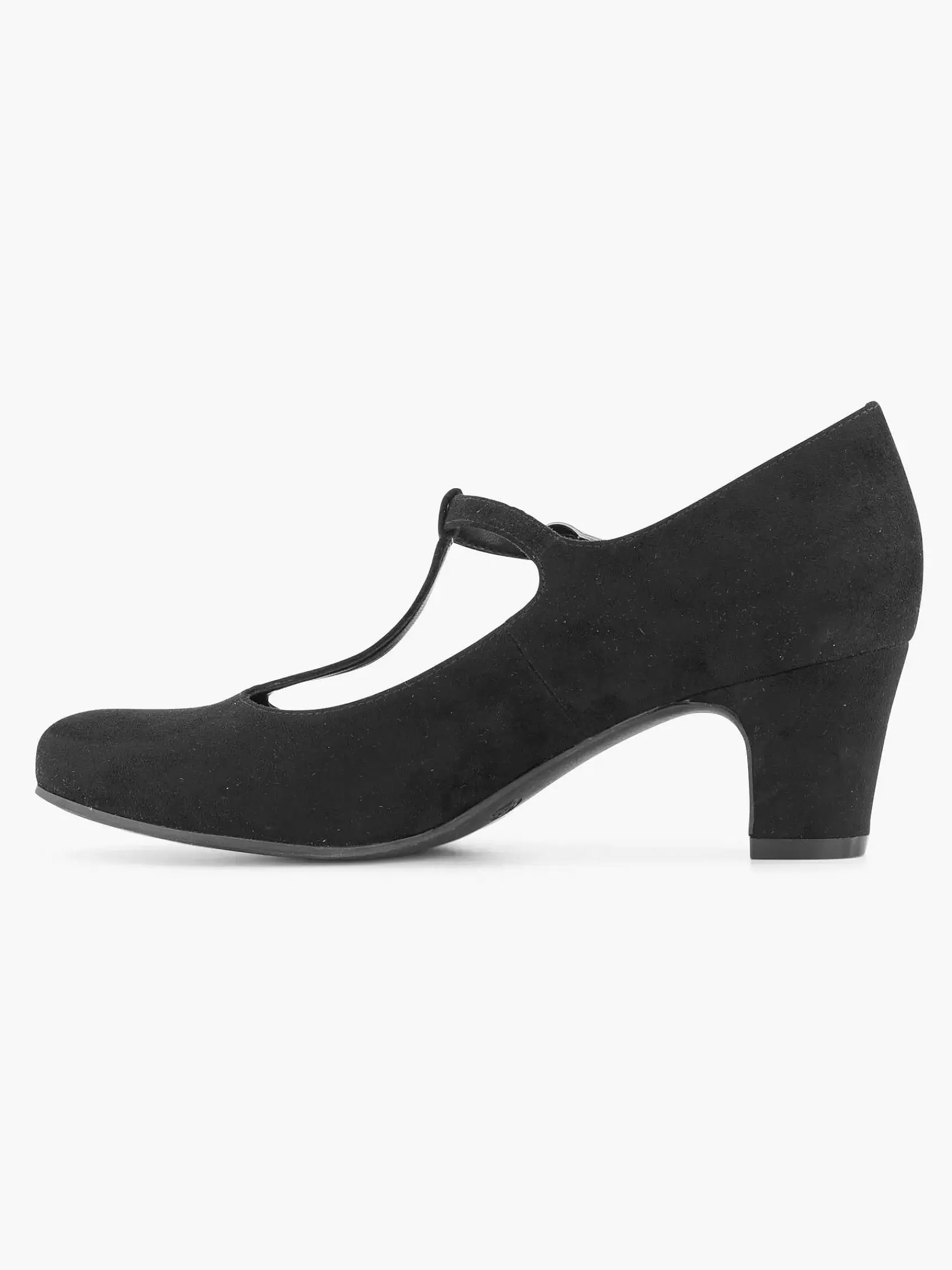 Dames Graceland Hoge Hakken-Zwarte Pump Gesp