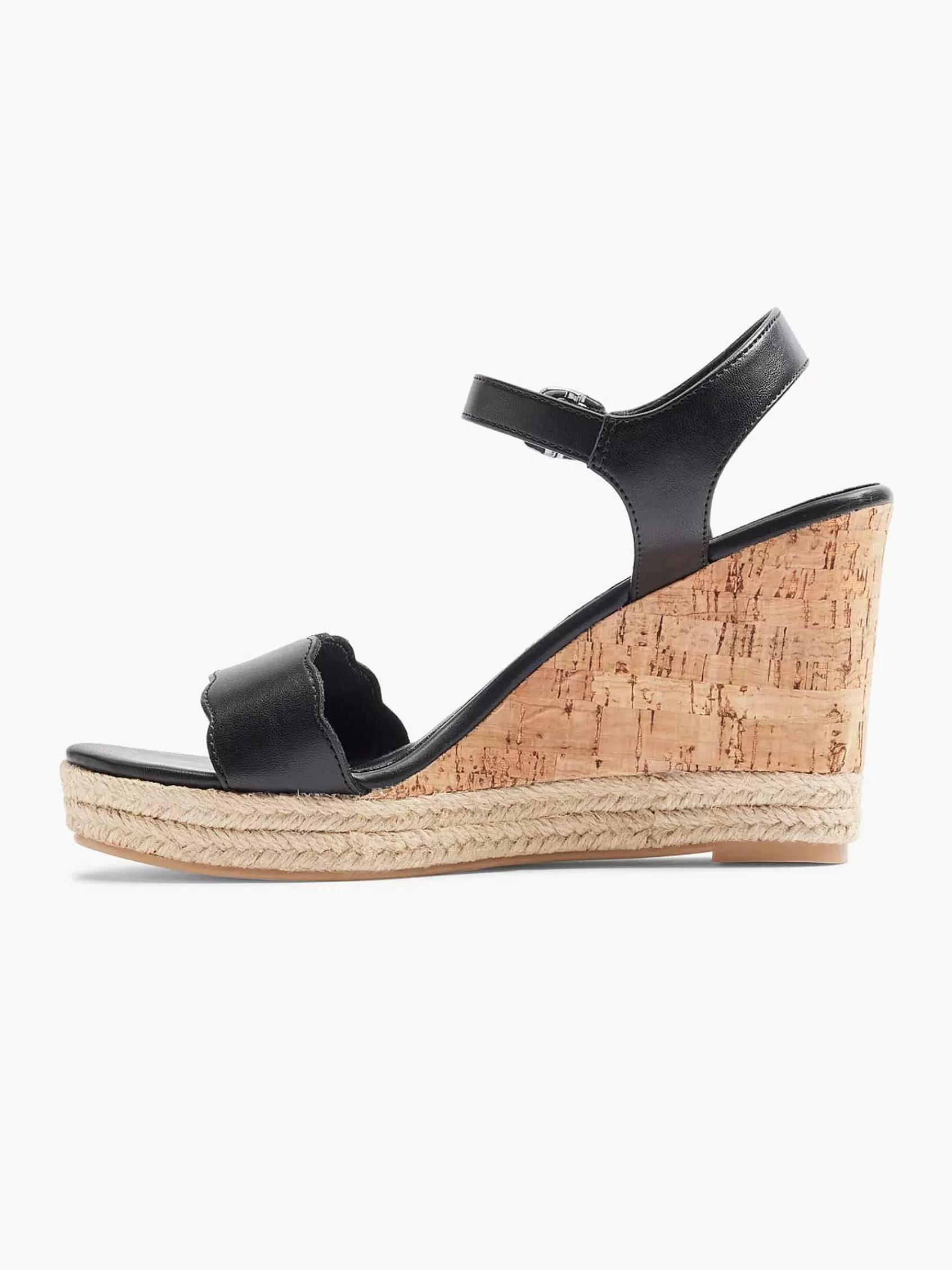 Dames Graceland Hoge Hakken-Zwarte Sandalette