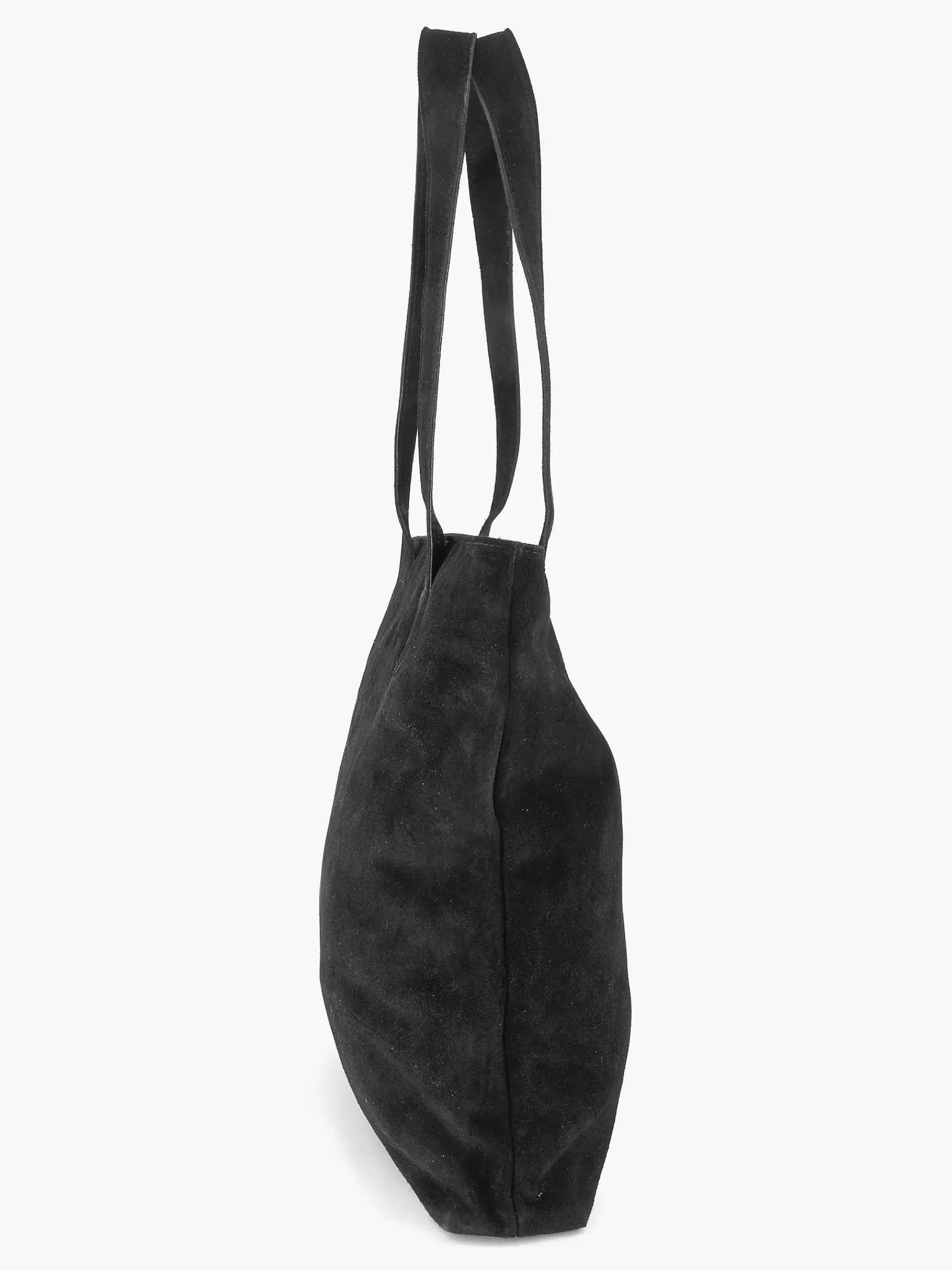 Dames 5th Avenue Online Exclusive Accessoires-Zwarte Suede Schoudertas